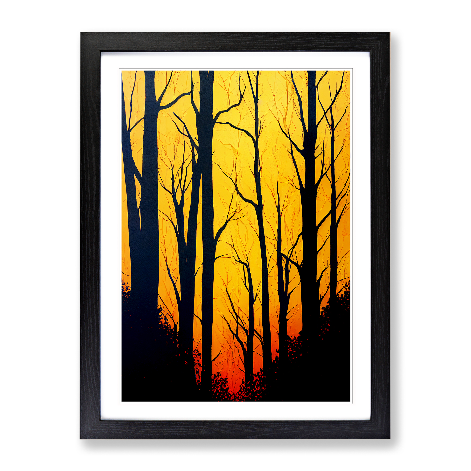 Affiche abstraite line art ABSTRACT FOREST