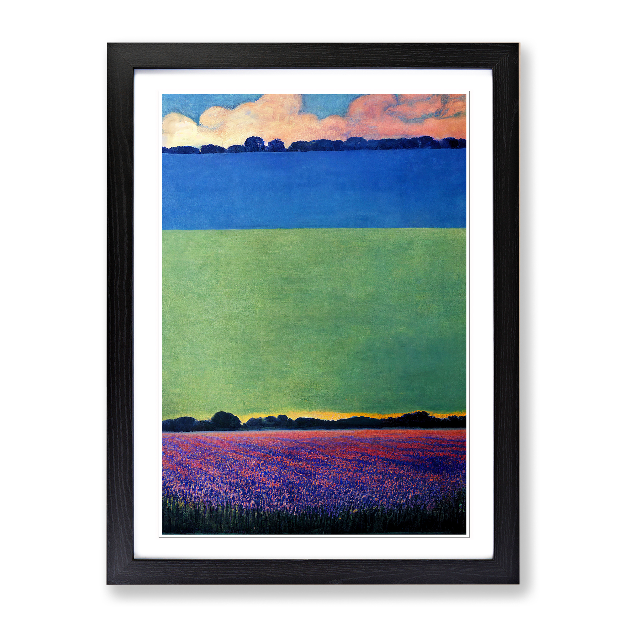 Bluebell Field Vol.2 Framed Canvas Wall Art Print Poster Picture, Home Decor - Foto 5 di 8
