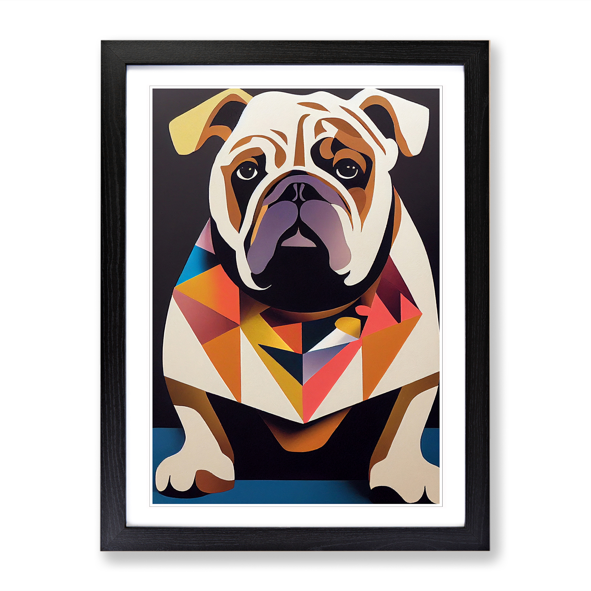 British Bulldog Abstract Vol.4 Framed Canvas Wall Art Print Poster Picture - Picture 5 of 8