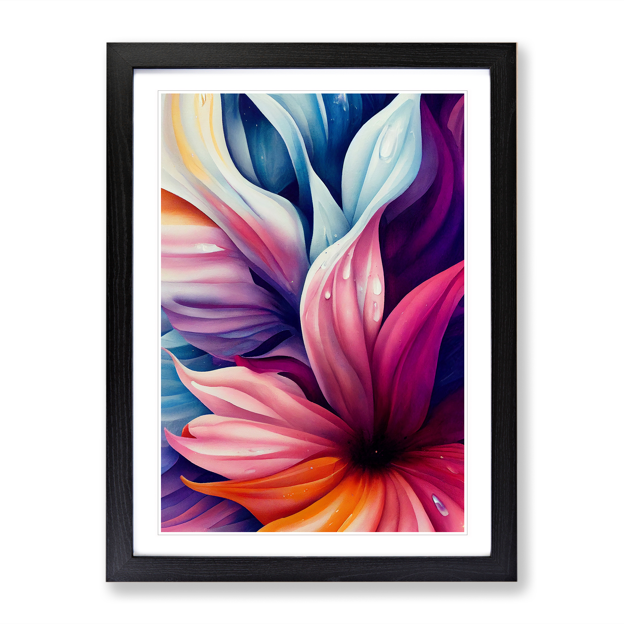 Entrancing Flowers No.2 Wandbild Kunstdruck gerahmt Leinwand Bild Poster Deko - Bild 5 von 8