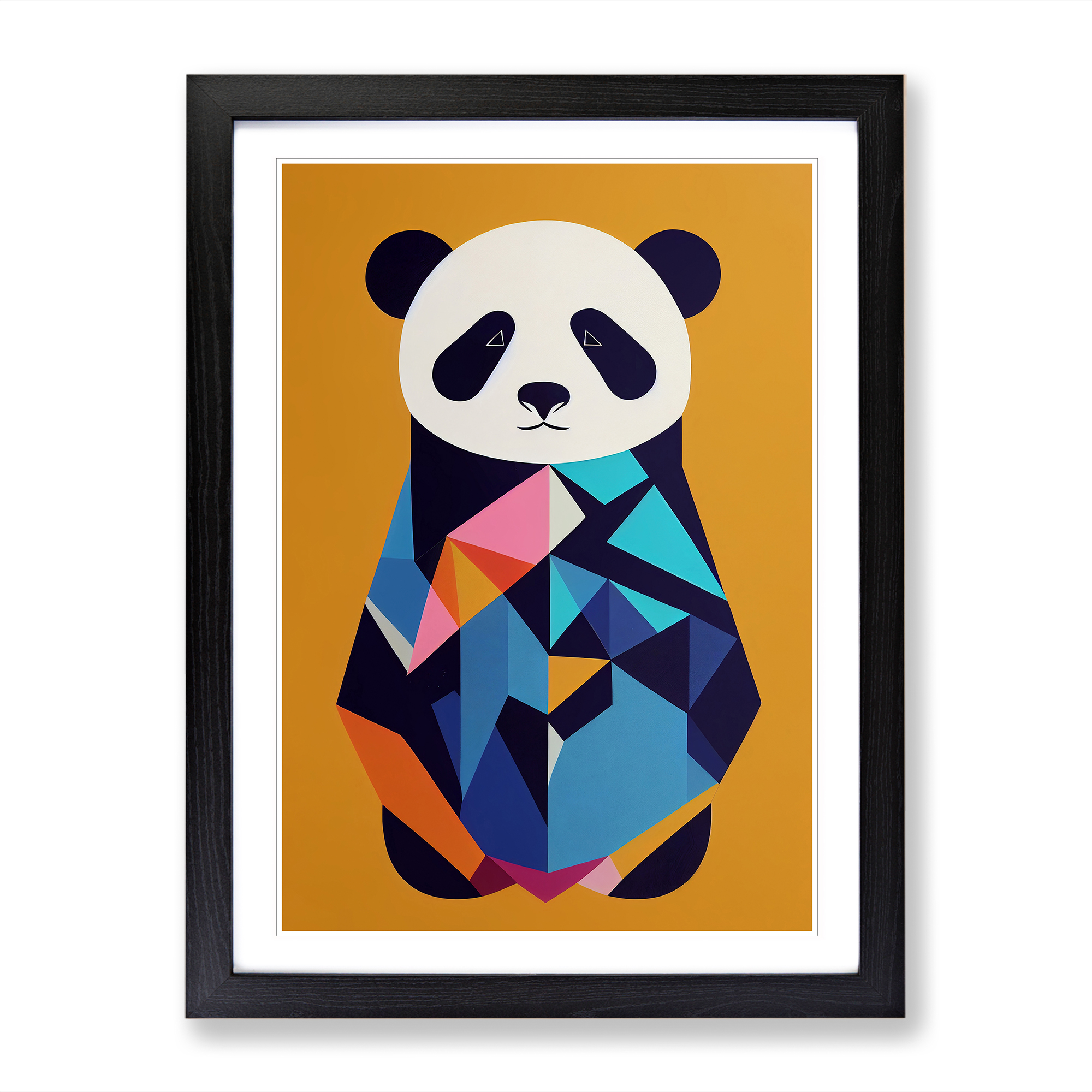 Panda Bear Abstract Framed Canvas Wall Art Print Poster Picture, Home Decor - Picture 5 of 8