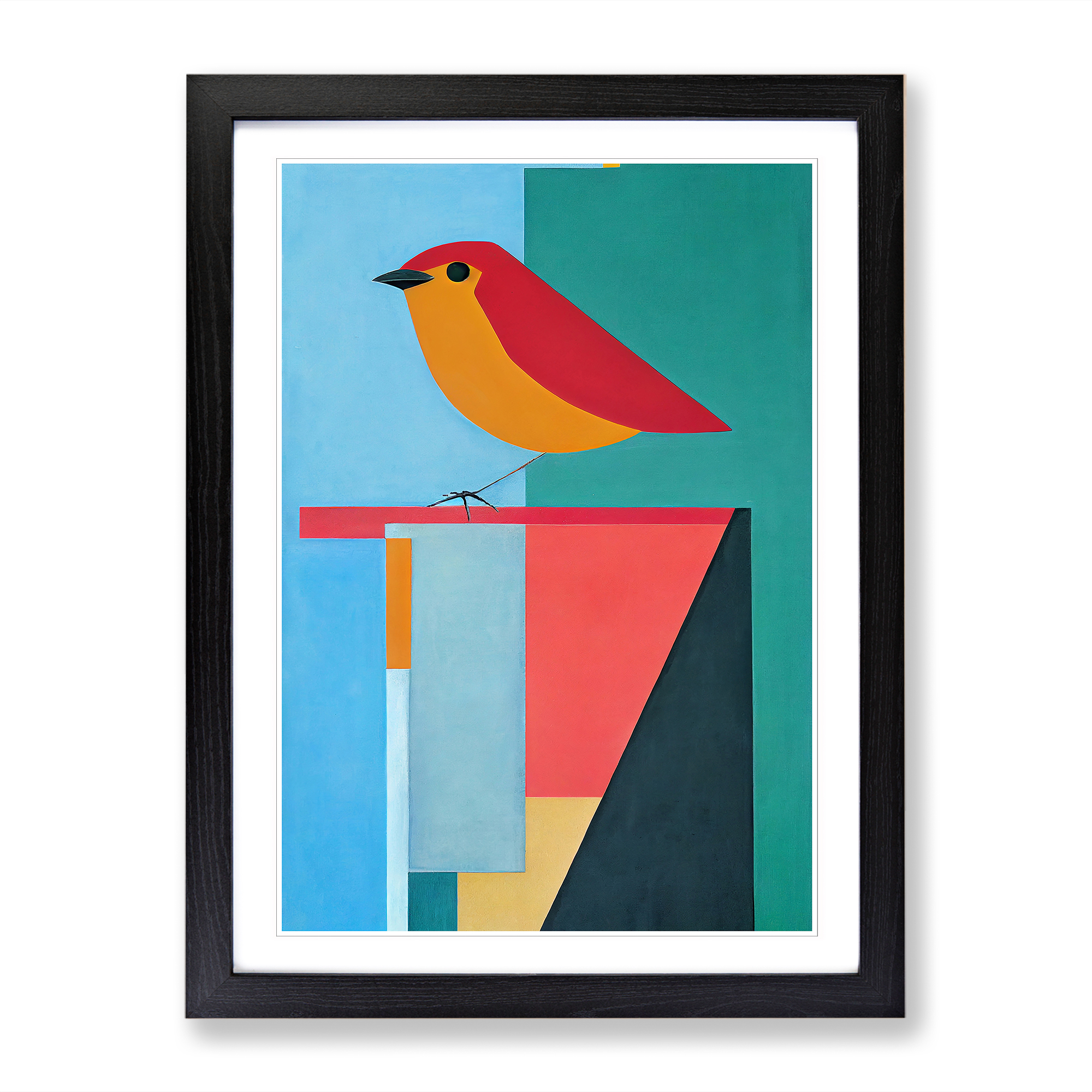 Robin Bird Abstract Vol.8 Framed Canvas Wall Art Print Poster Picture - Picture 5 of 8