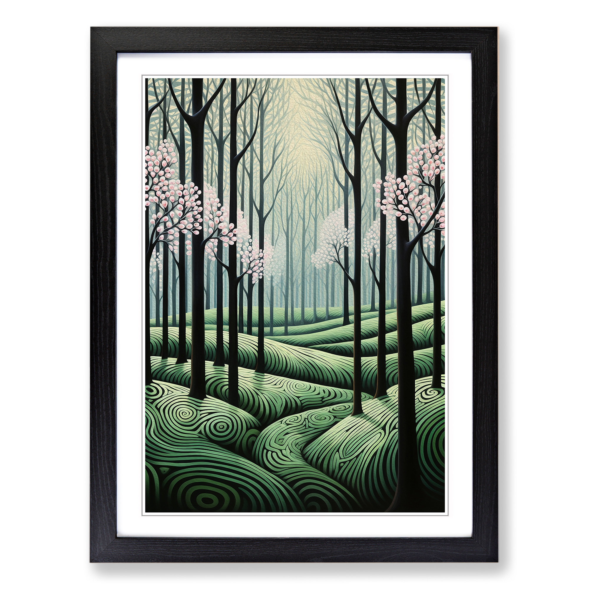 Spring Forest Op No.2 Framed Canvas Wall Art Print Poster Picture, Home Decor - Picture 5 of 8