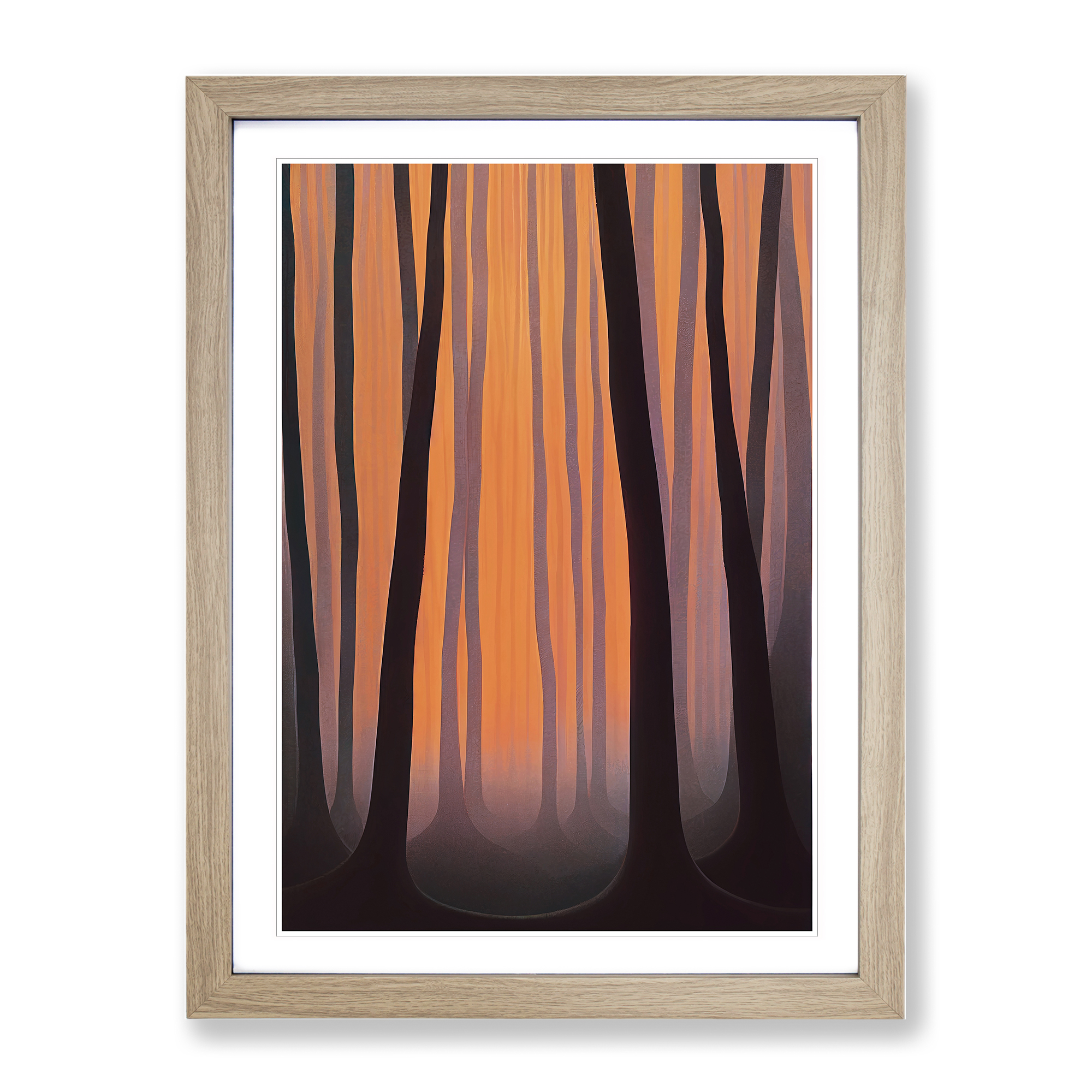 Abstract Autumnal Forest No.3 Framed Canvas Wall Art Print Poster Picture - Picture 6 of 8