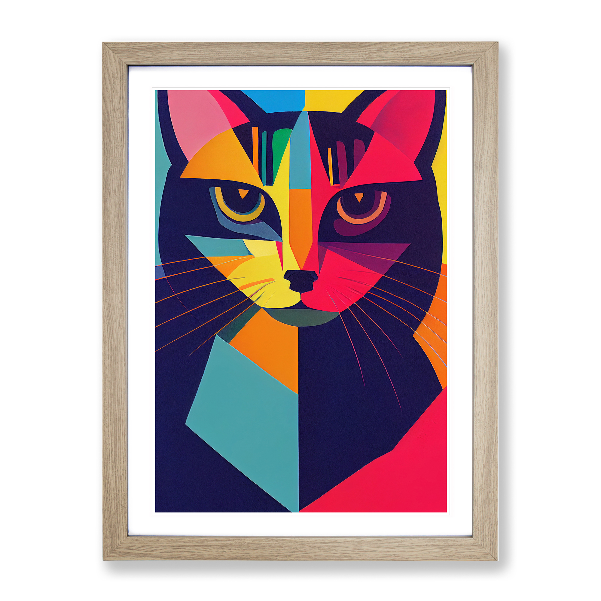 Abstract Cat Vol.2 Framed Canvas Wall Art Print Poster Picture, Home Decor - Picture 6 of 8