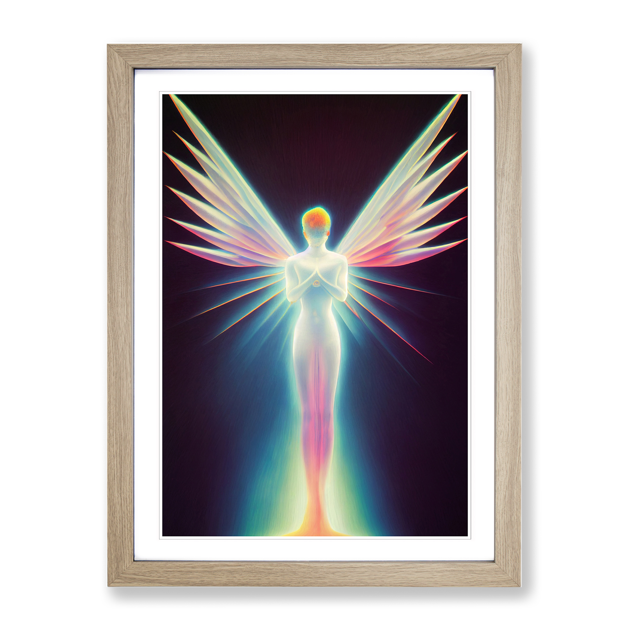 Angel Hypreprism Framed Canvas Wall Art Print Poster Picture, Home Decor - Picture 6 of 8
