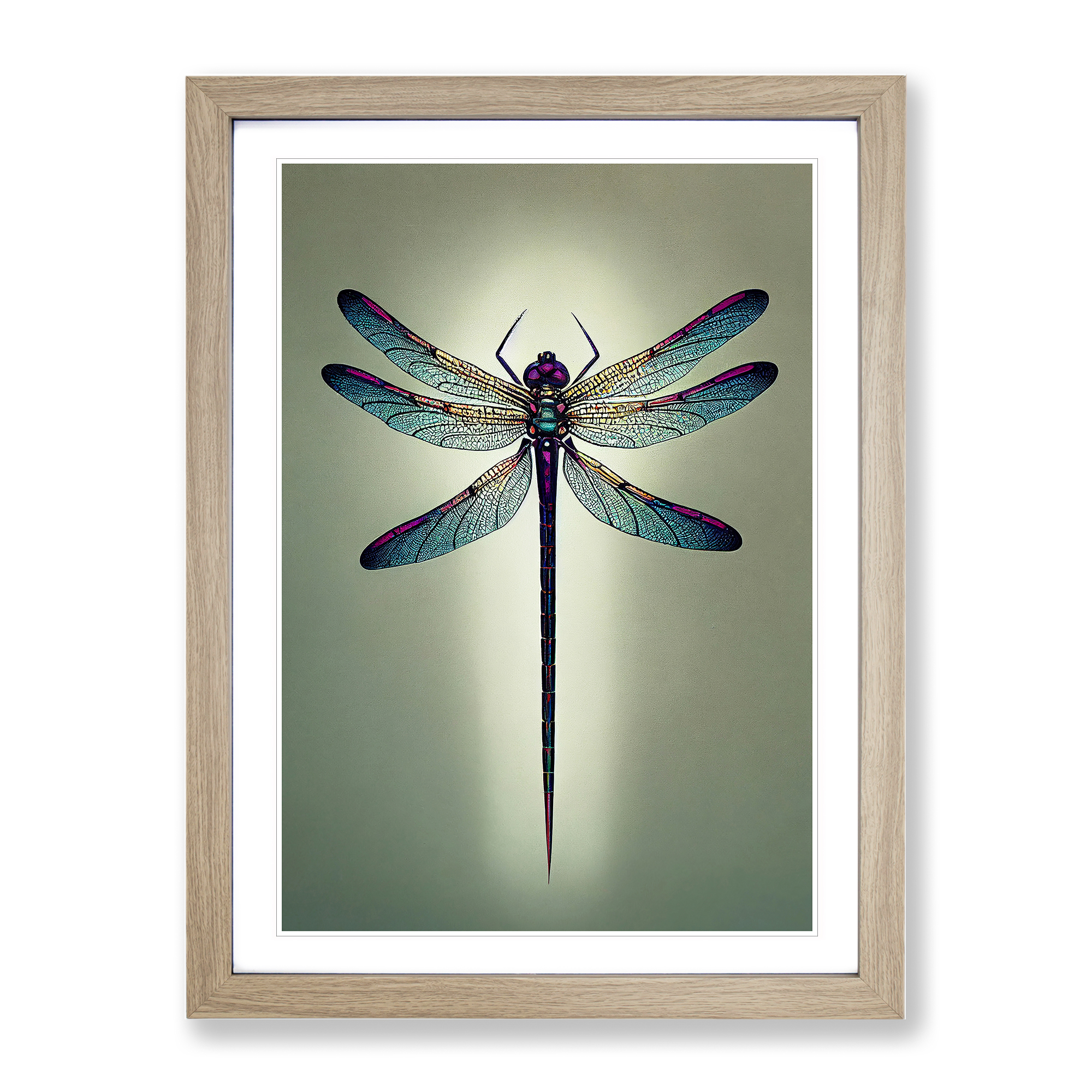 framed dragonfly wall art