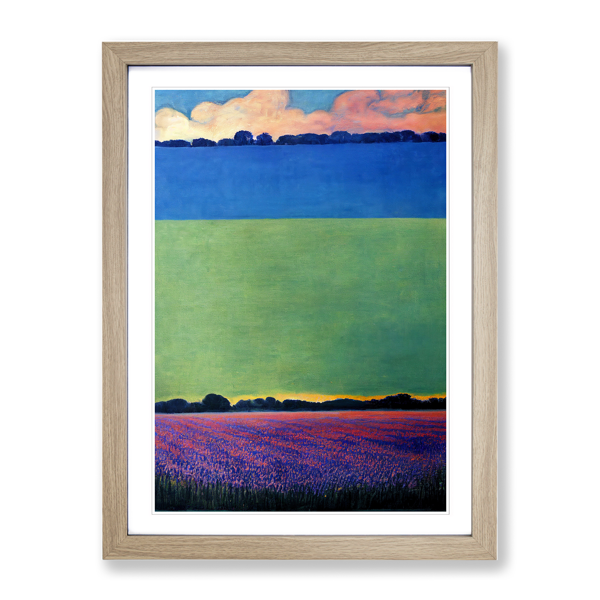 Bluebell Field Vol.2 Framed Canvas Wall Art Print Poster Picture, Home Decor - Foto 6 di 8