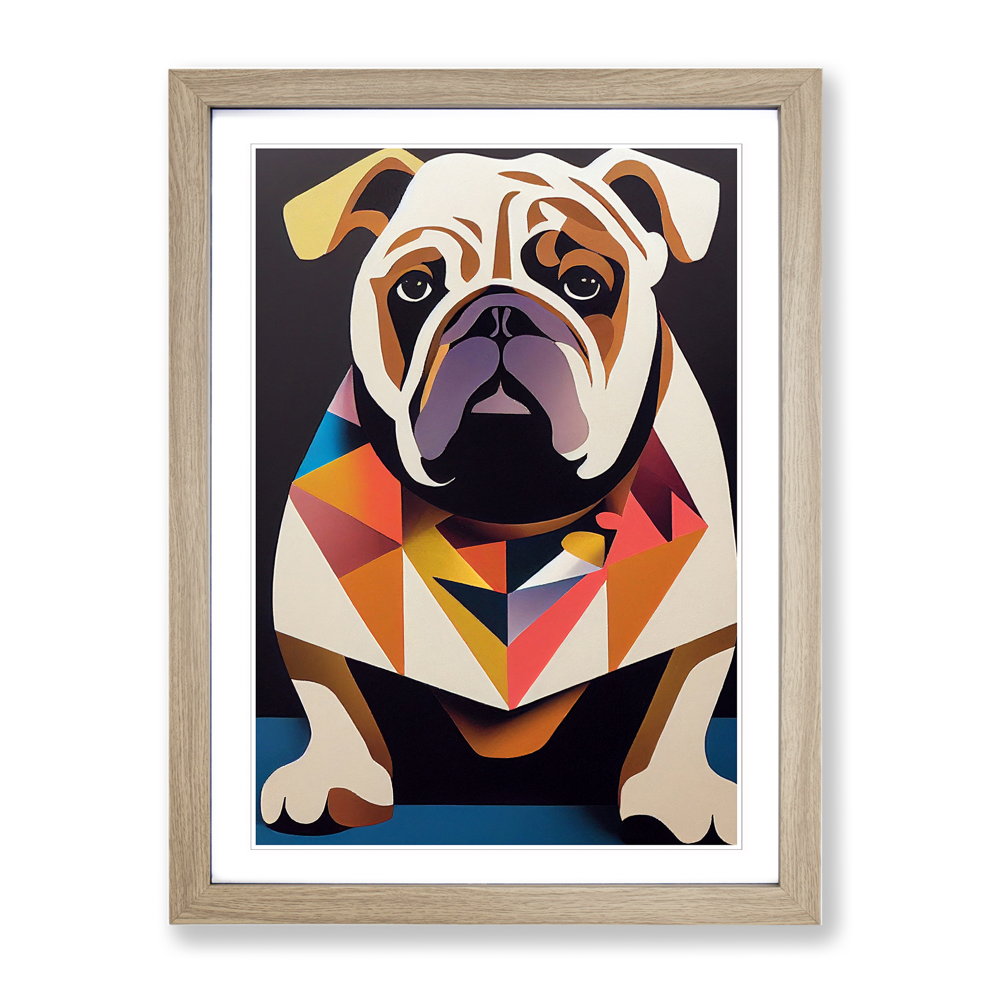 British Bulldog Abstract Vol.4 Framed Canvas Wall Art Print Poster Picture - Picture 6 of 8
