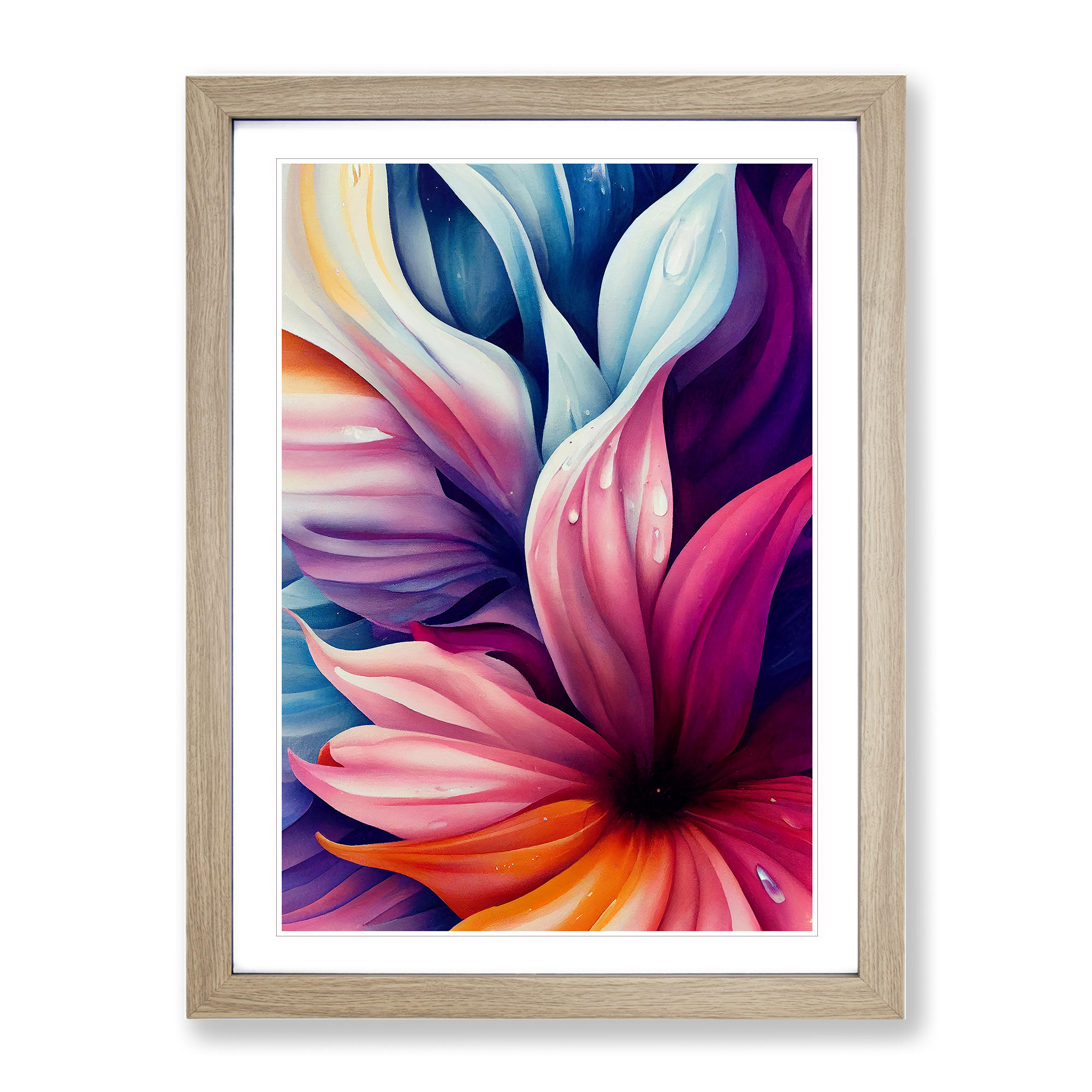Entrancing Flowers No.2 Wandbild Kunstdruck gerahmt Leinwand Bild Poster Deko - Bild 6 von 8