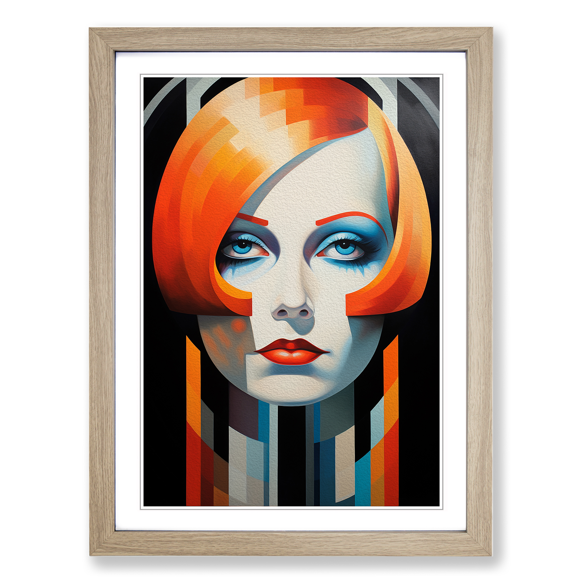 Quadro poster Greta Garbo costruttivismo con cornice tela wall art stampa - Foto 6 di 8