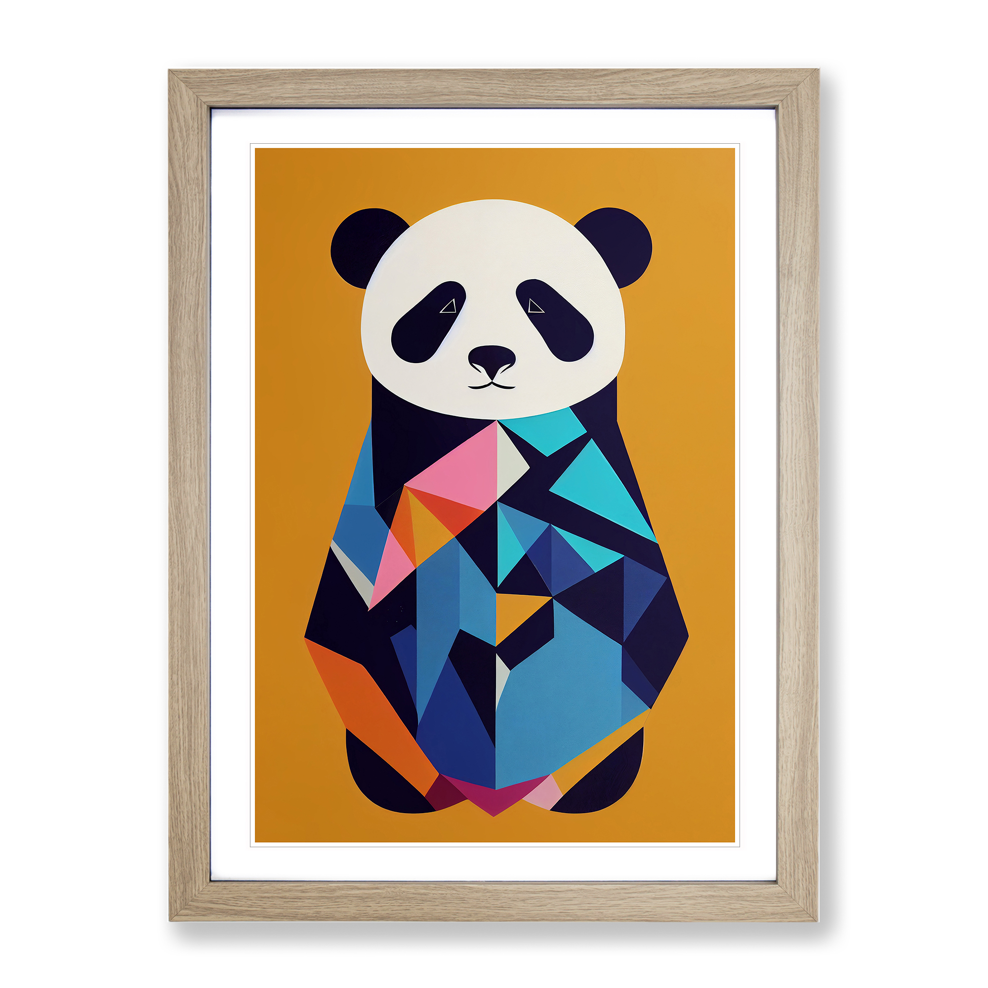 Panda Bear Abstract Framed Canvas Wall Art Print Poster Picture, Home Decor - Picture 6 of 8