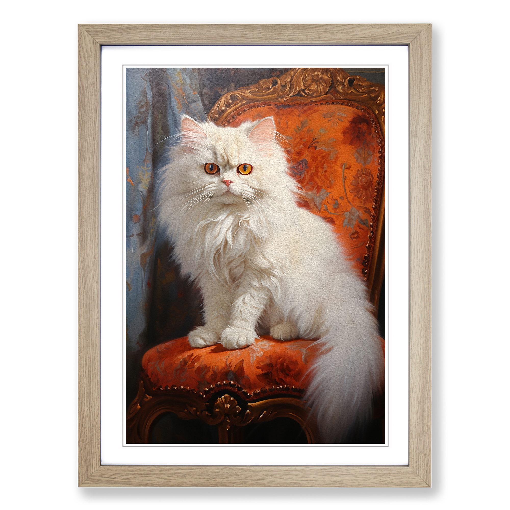 Persian Cat Hard Edge Framed Canvas Wall Art Print Poster Picture, Home Decor - Picture 6 of 8