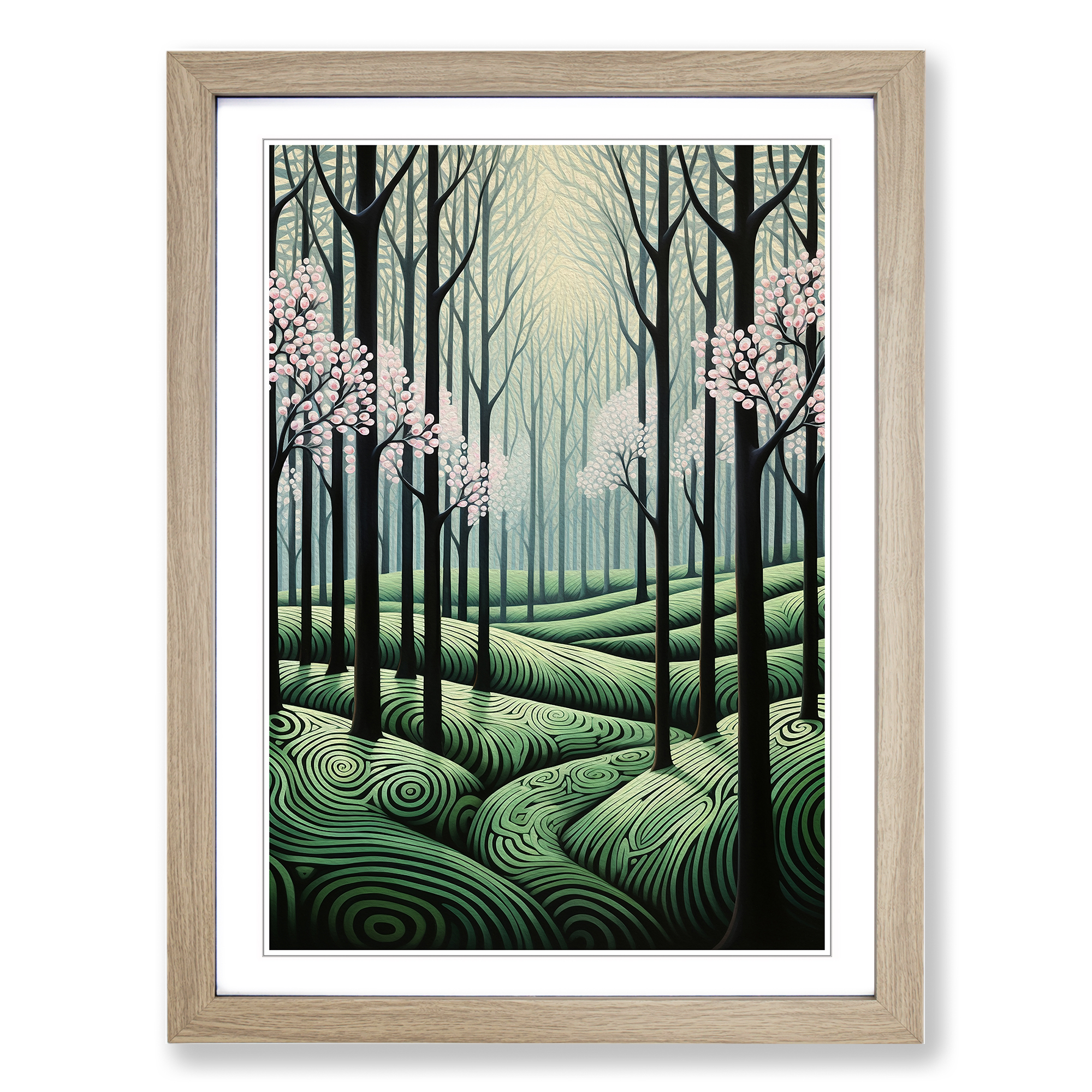 Spring Forest Op No.2 Framed Canvas Wall Art Print Poster Picture, Home Decor - Picture 6 of 8