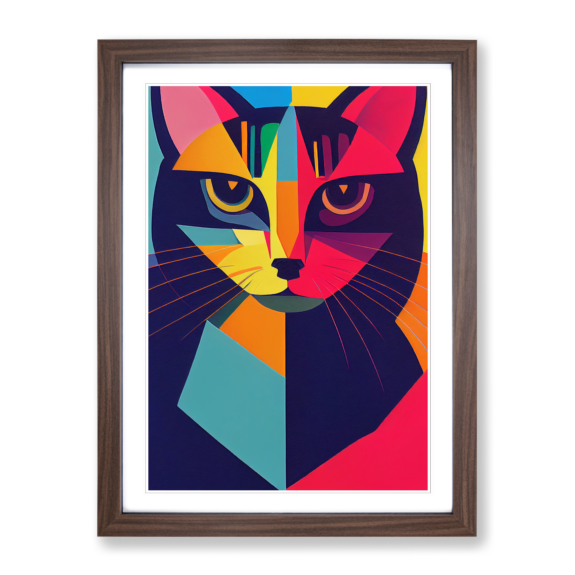Abstract Cat Vol.2 Framed Canvas Wall Art Print Poster Picture, Home Decor - Picture 7 of 8