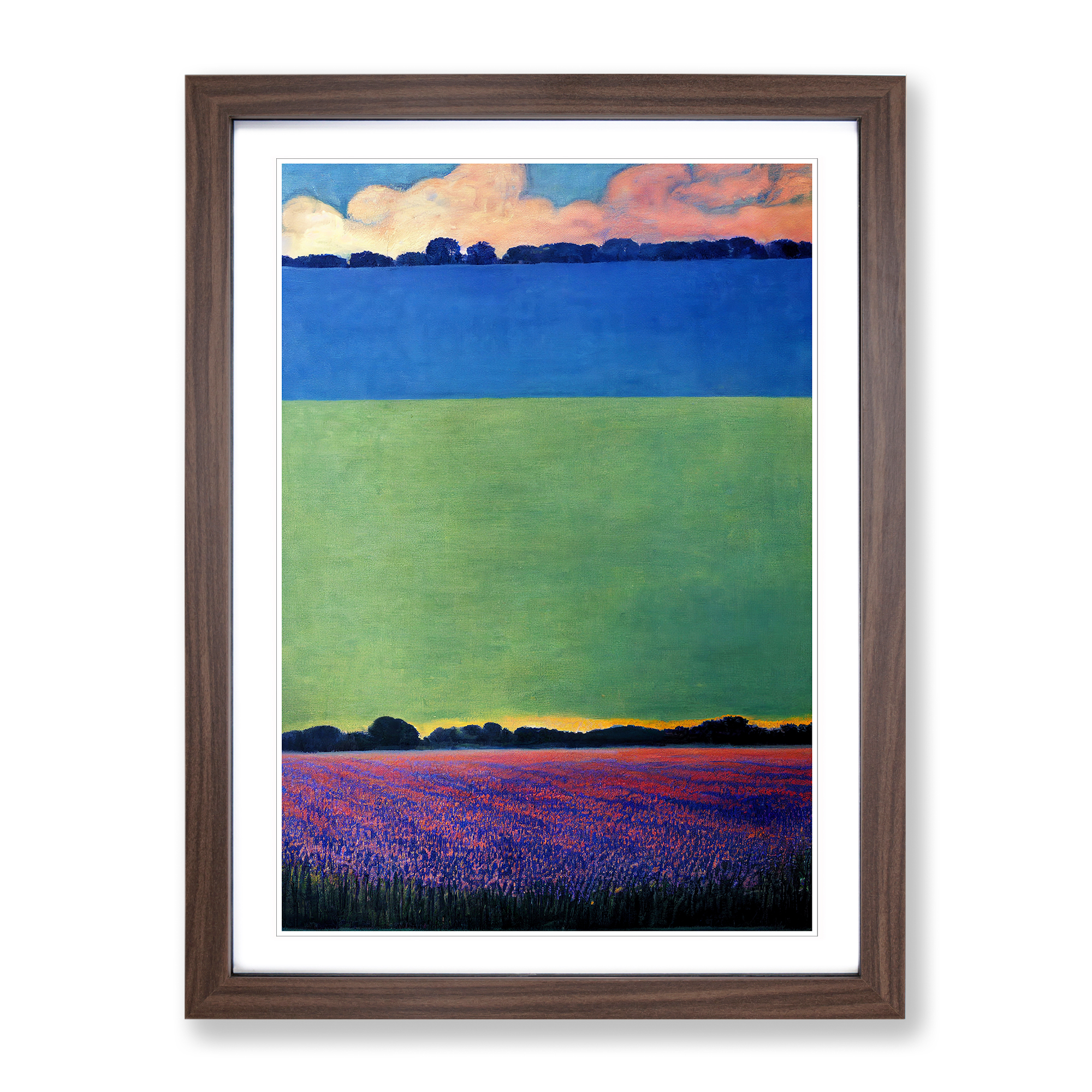 Bluebell Field Vol.2 Framed Canvas Wall Art Print Poster Picture, Home Decor - Foto 7 di 8