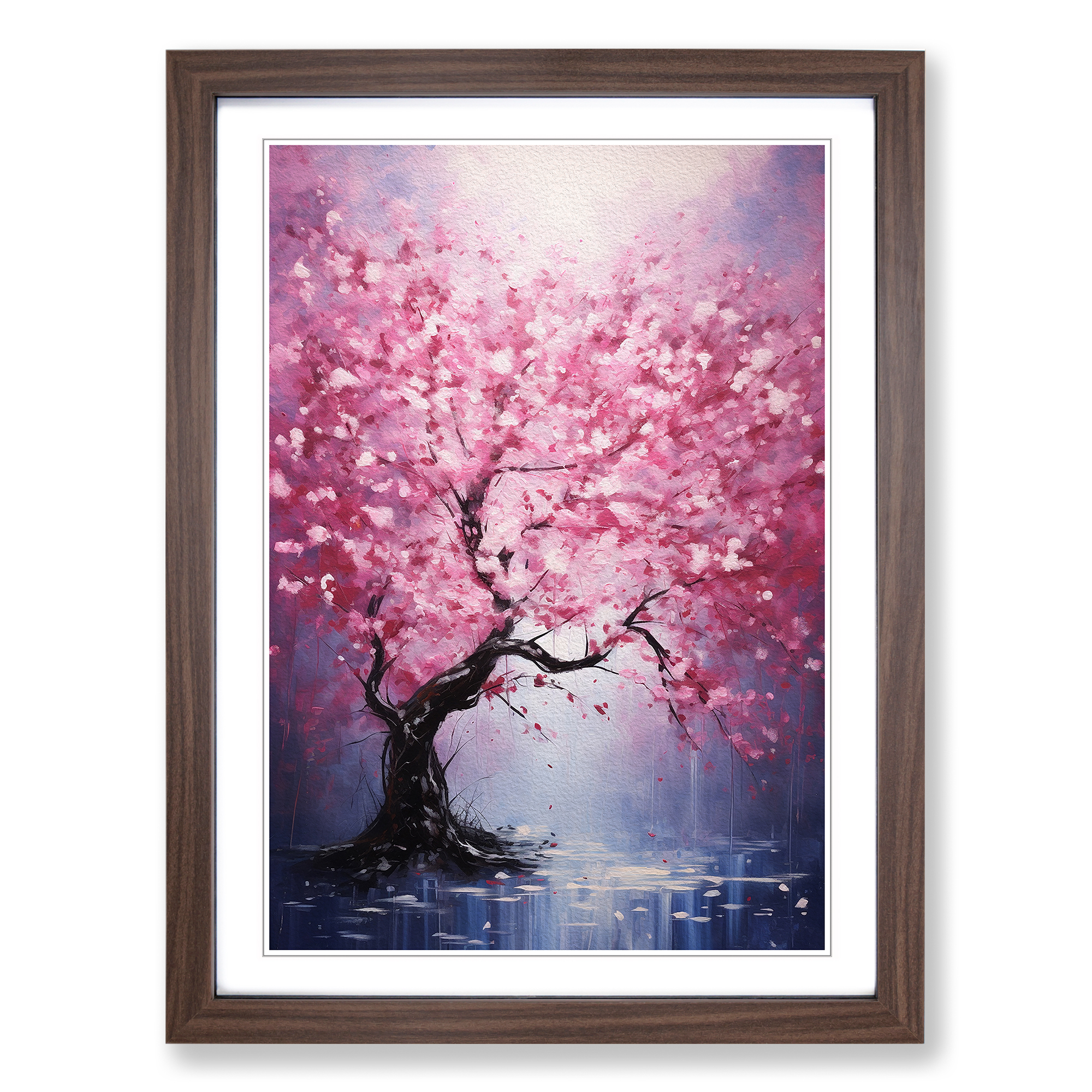 Cherry Blossom Tree Action No.2 Framed Canvas Wall Art Print Poster Picture - Picture 7 of 8