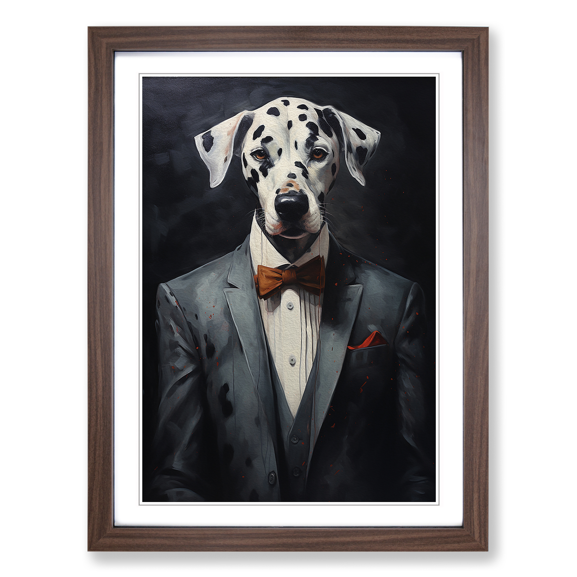 Dalmation in a Suit No.5 Lienzo Enmarcado Arte de Pared Impresión Póster Cuadro, Decoración del Hogar - Imagen 7 de 8