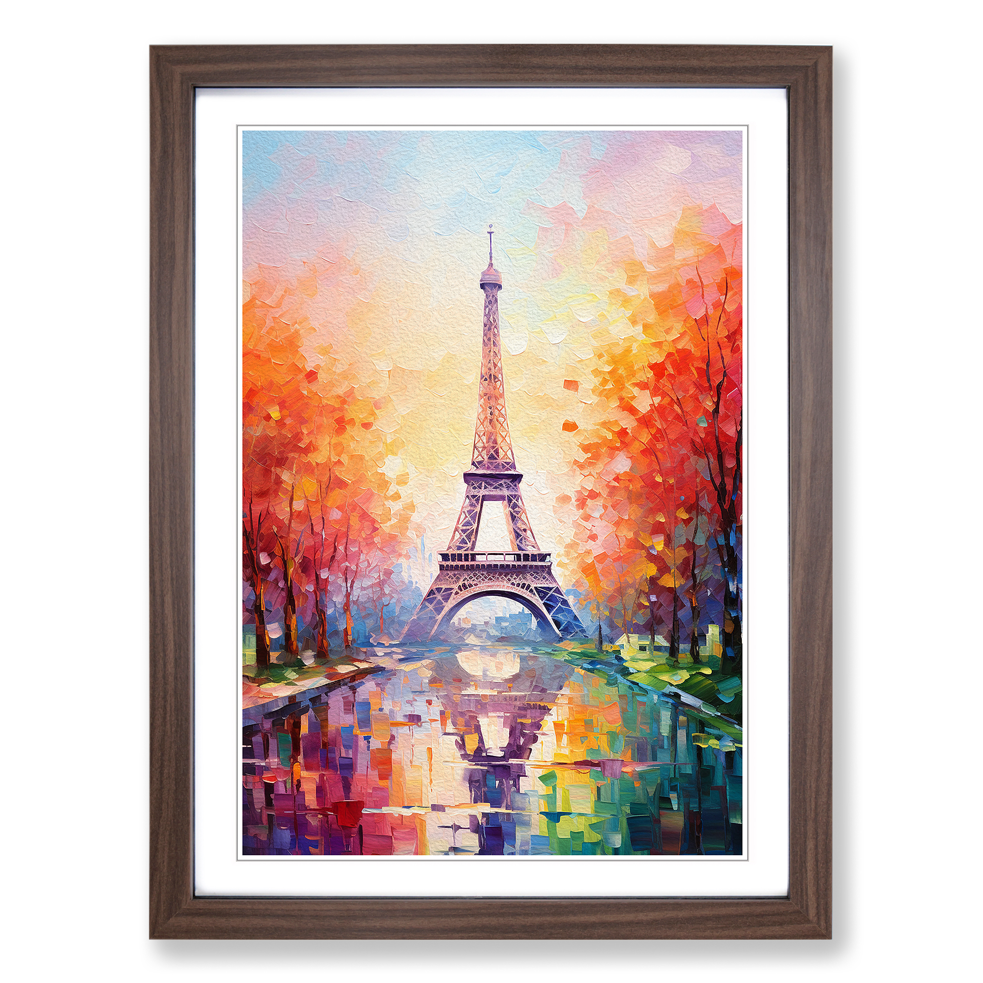 Eiffel Tower Impressionism Wall Art Print Framed Canvas Picture Poster Decor - Picture 7 of 8