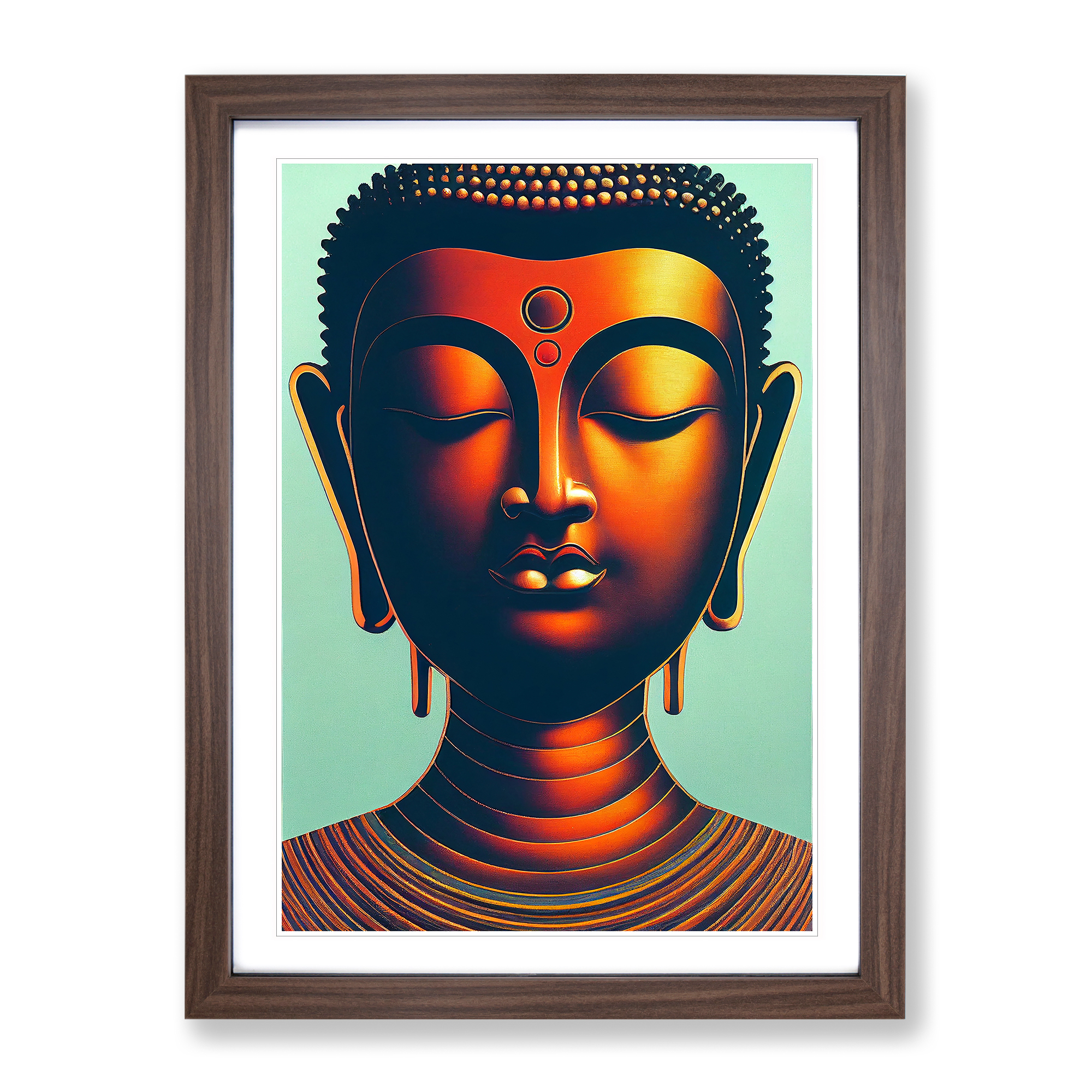 Enigmatic Buddha Wall Art Print Framed Canvas Picture Poster Decor Living Room - Picture 7 of 8