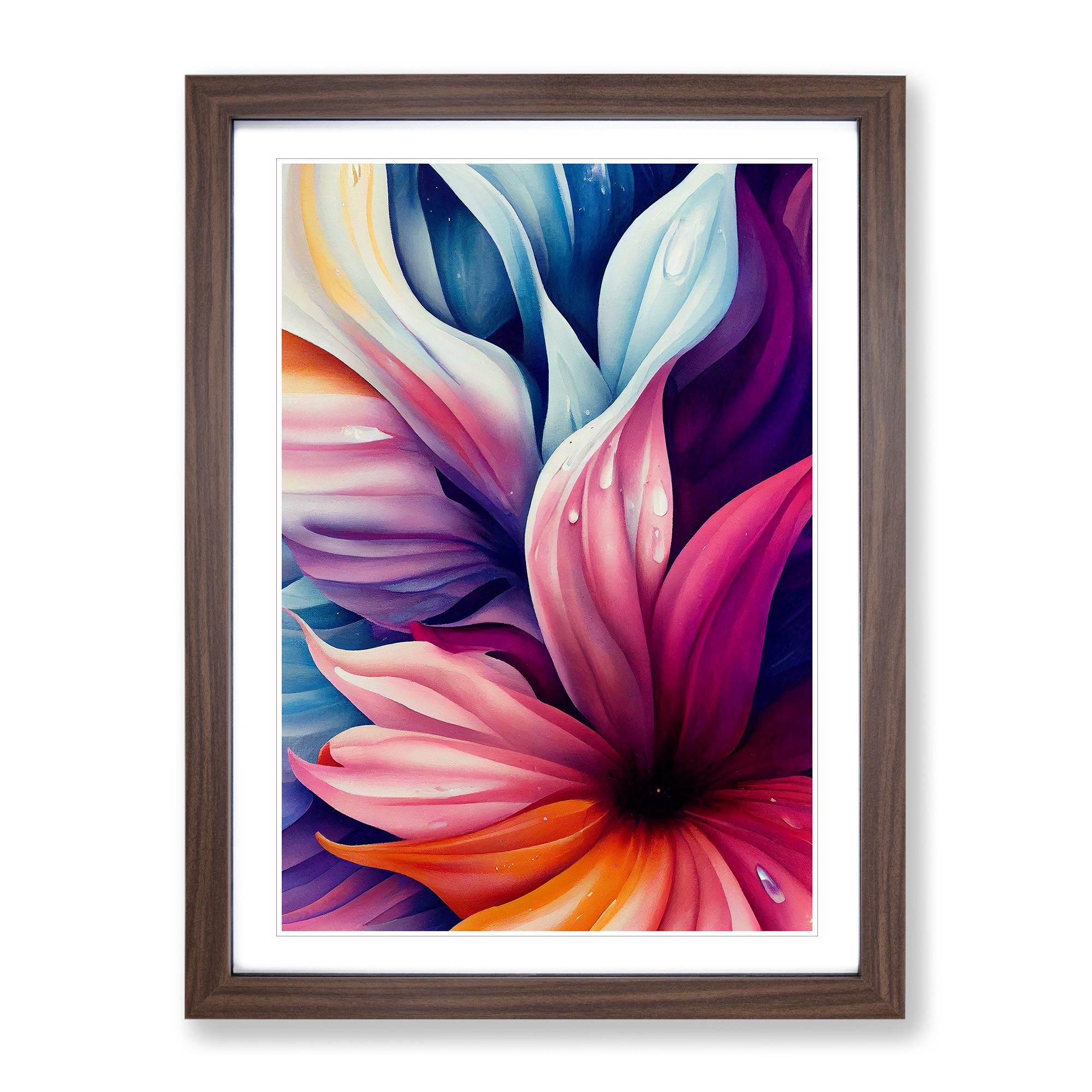 Entrancing Flowers No.2 Wandbild Kunstdruck gerahmt Leinwand Bild Poster Deko - Bild 7 von 8