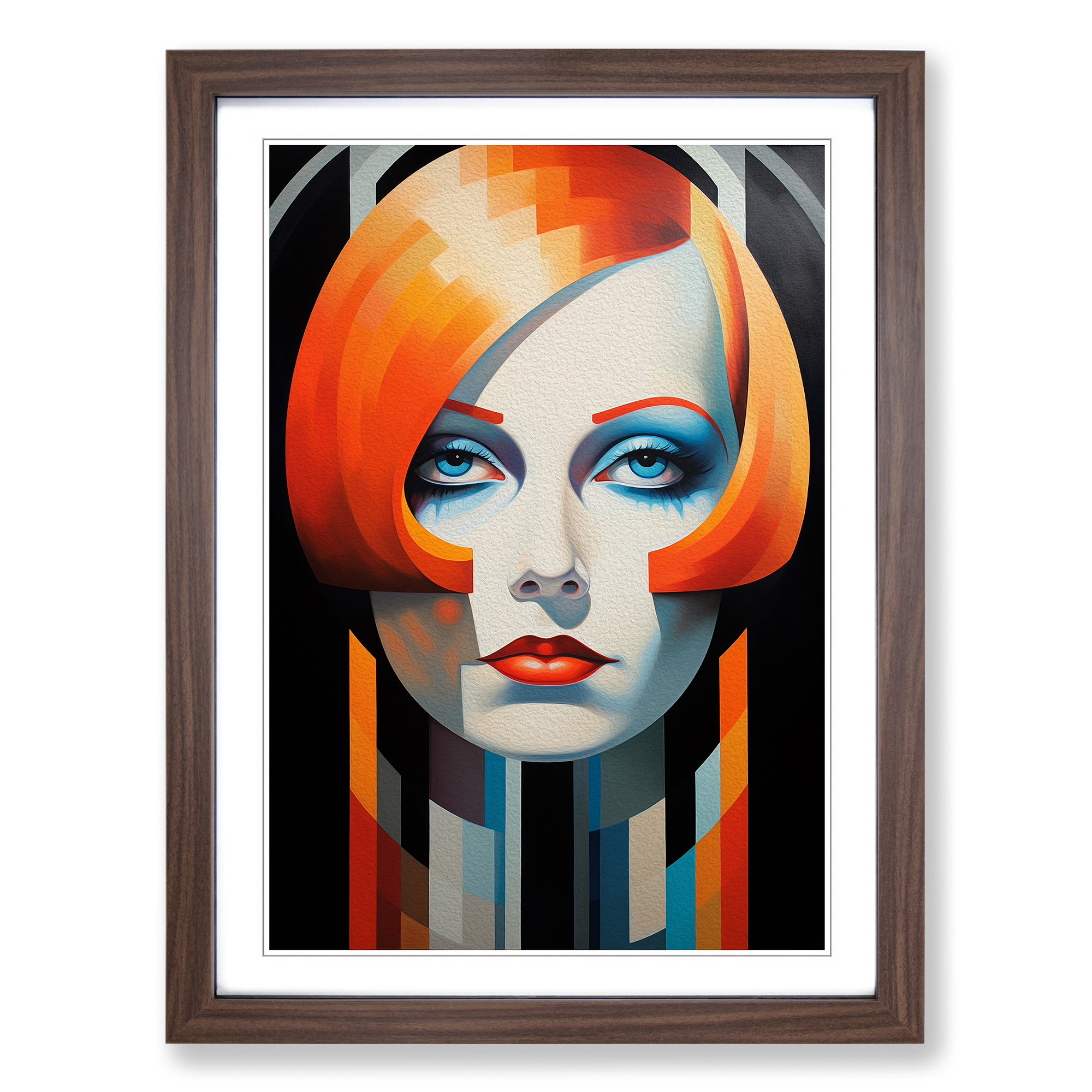 Quadro poster Greta Garbo costruttivismo con cornice tela wall art stampa - Foto 7 di 8