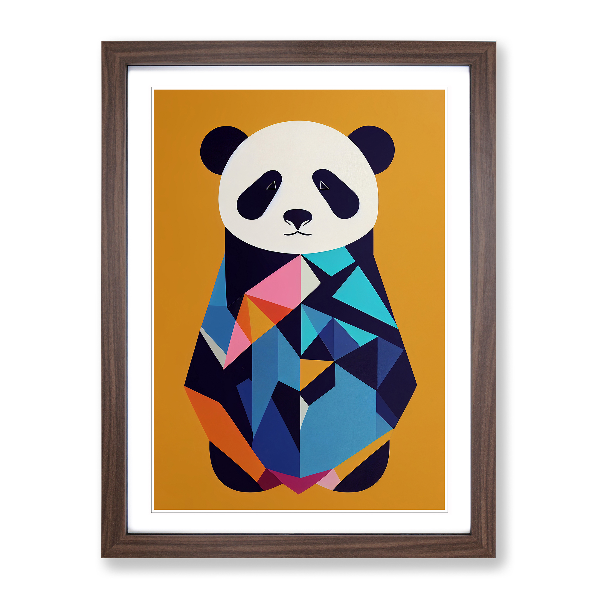 Panda Bear Abstract Framed Canvas Wall Art Print Poster Picture, Home Decor - Picture 7 of 8