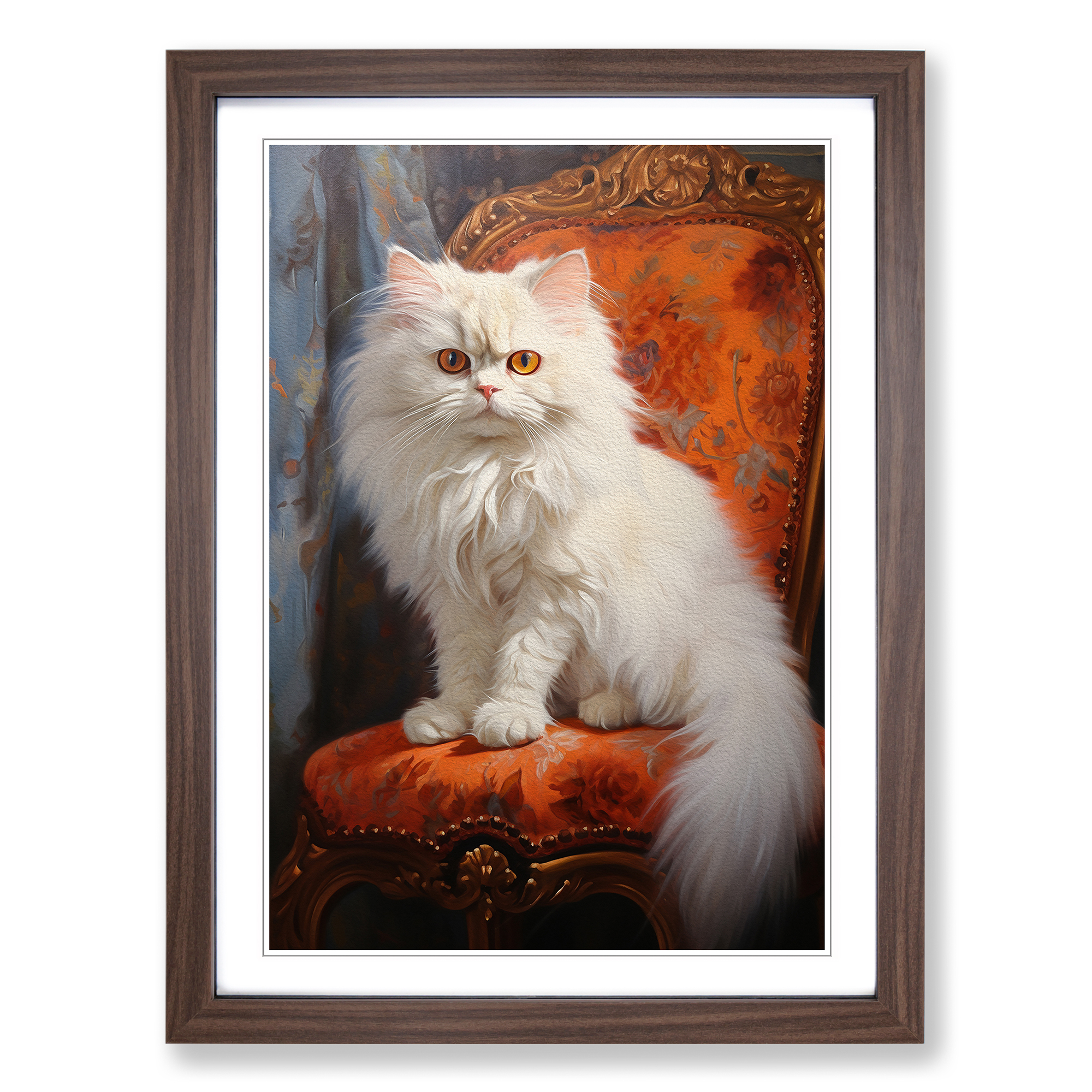 Persian Cat Hard Edge Framed Canvas Wall Art Print Poster Picture, Home Decor - Picture 7 of 8