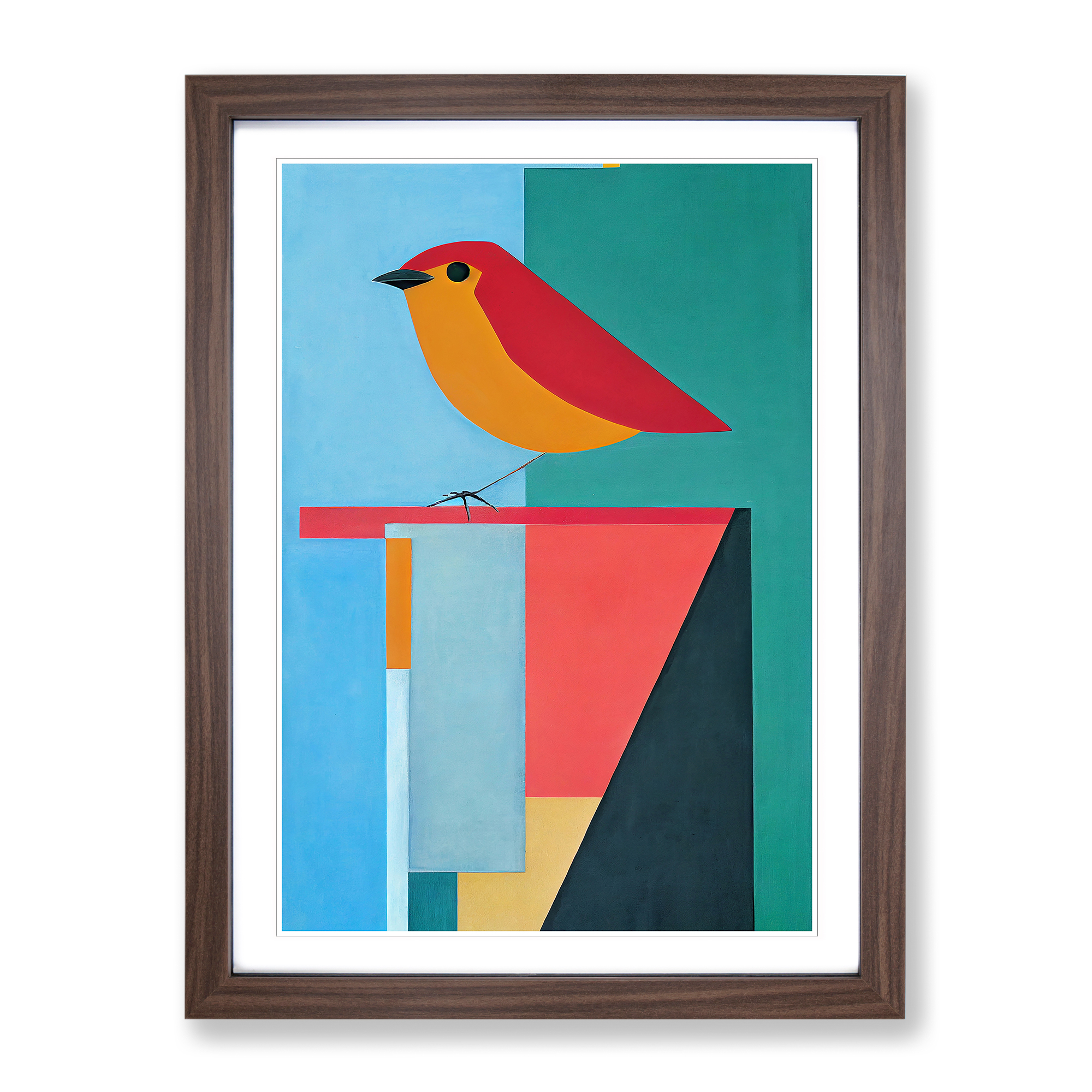 Robin Bird Abstract Vol.8 Framed Canvas Wall Art Print Poster Picture - Picture 7 of 8
