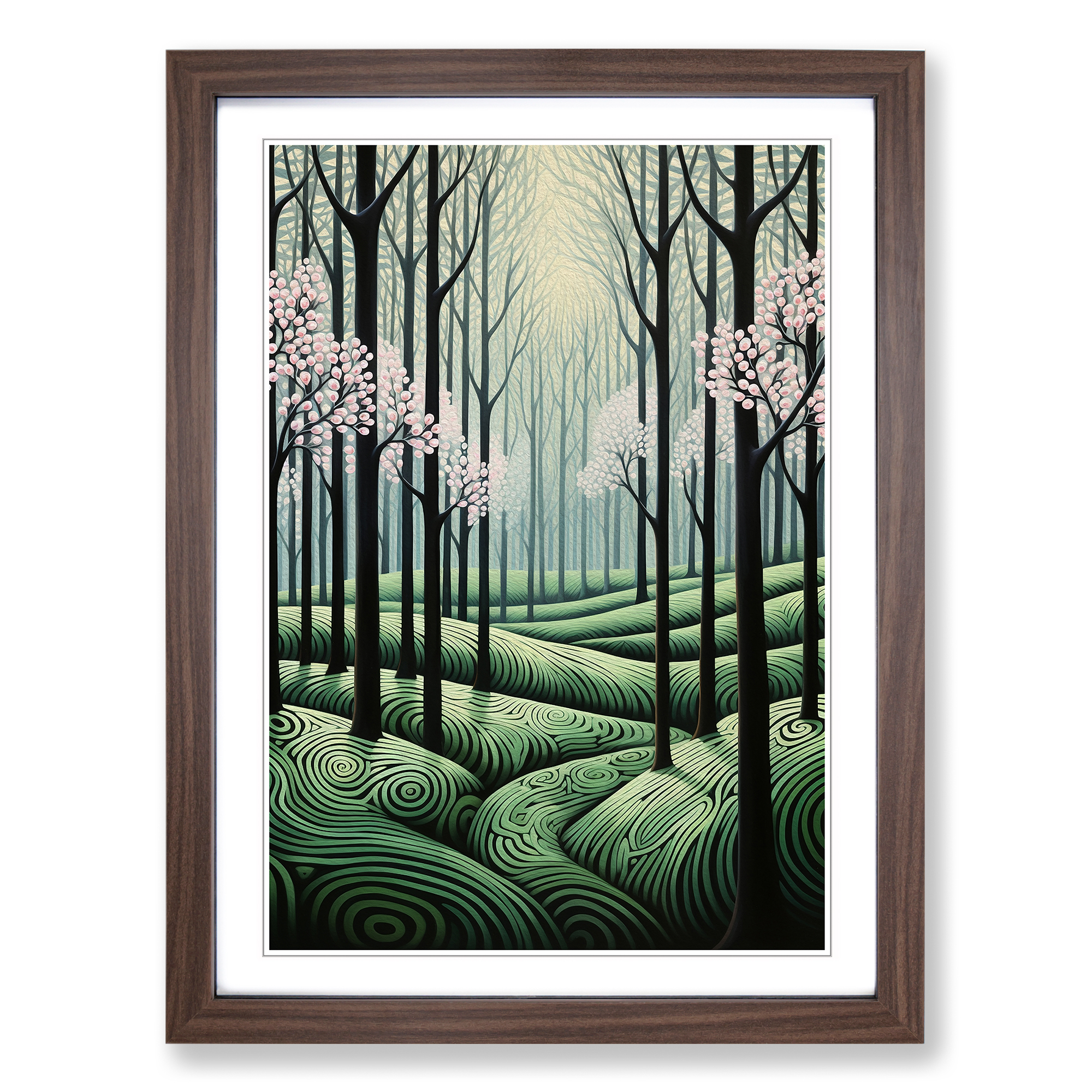 Spring Forest Op No.2 Framed Canvas Wall Art Print Poster Picture, Home Decor - Picture 7 of 8