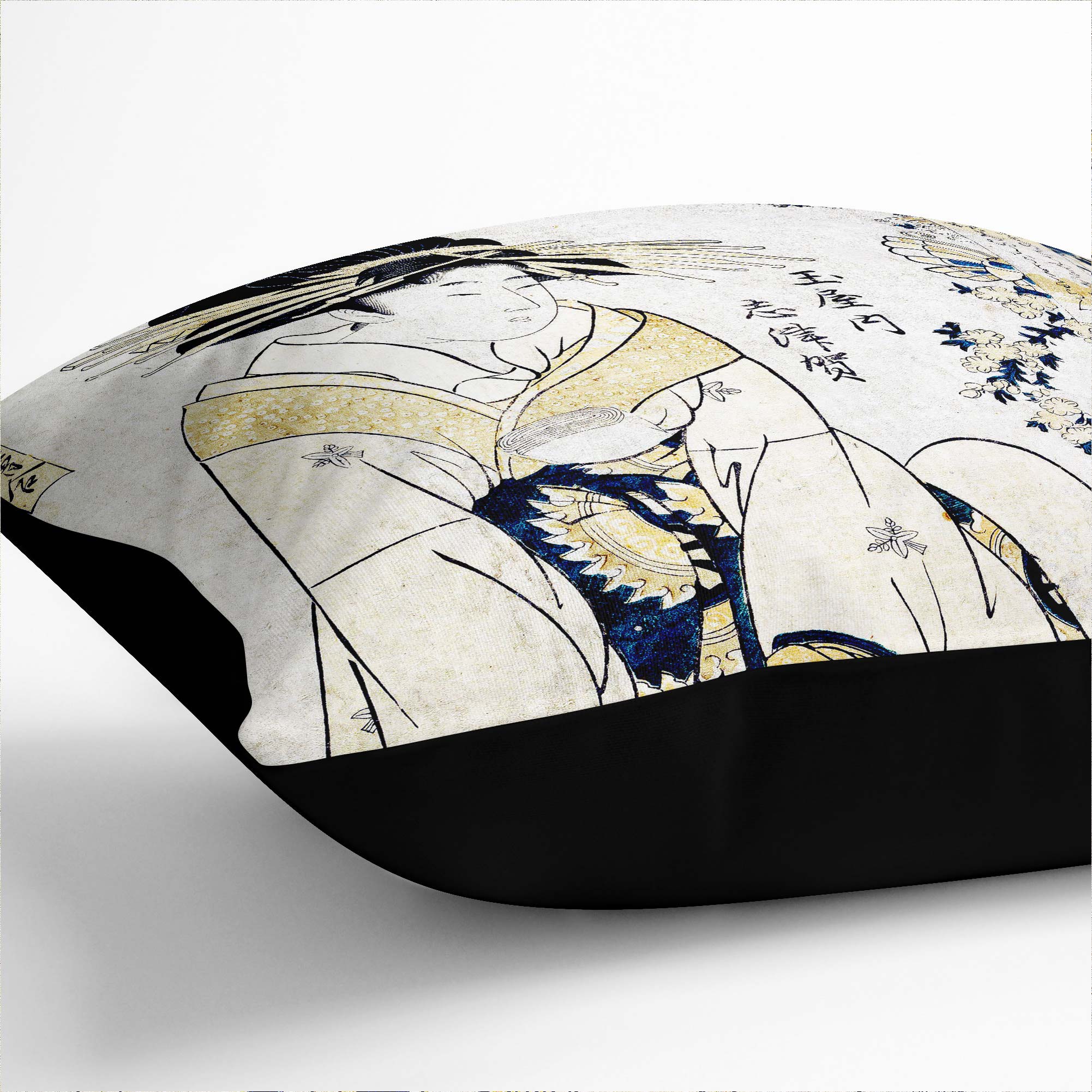 Plump Cushion Courtesan Kitagawa Utamaro Soft Scatter Throw Pillow Cover Filled - Picture 8 of 10