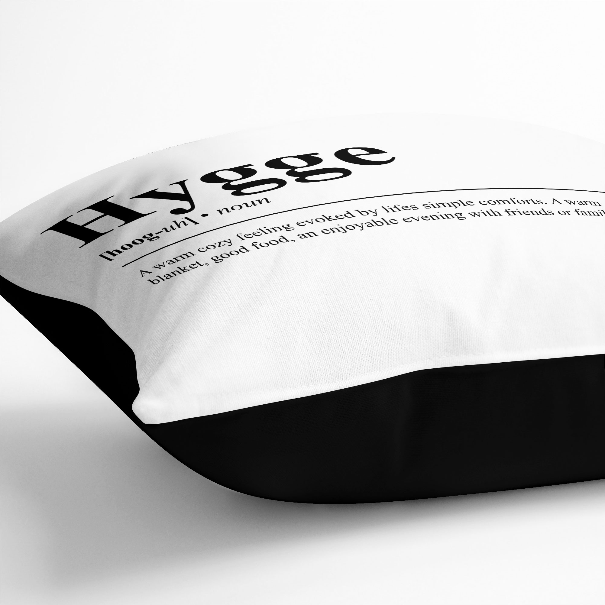Plump Kissen Hygge Typografie Weich Dekokissenbezug Kissenhülle Gefüllt - Bild 9 von 11