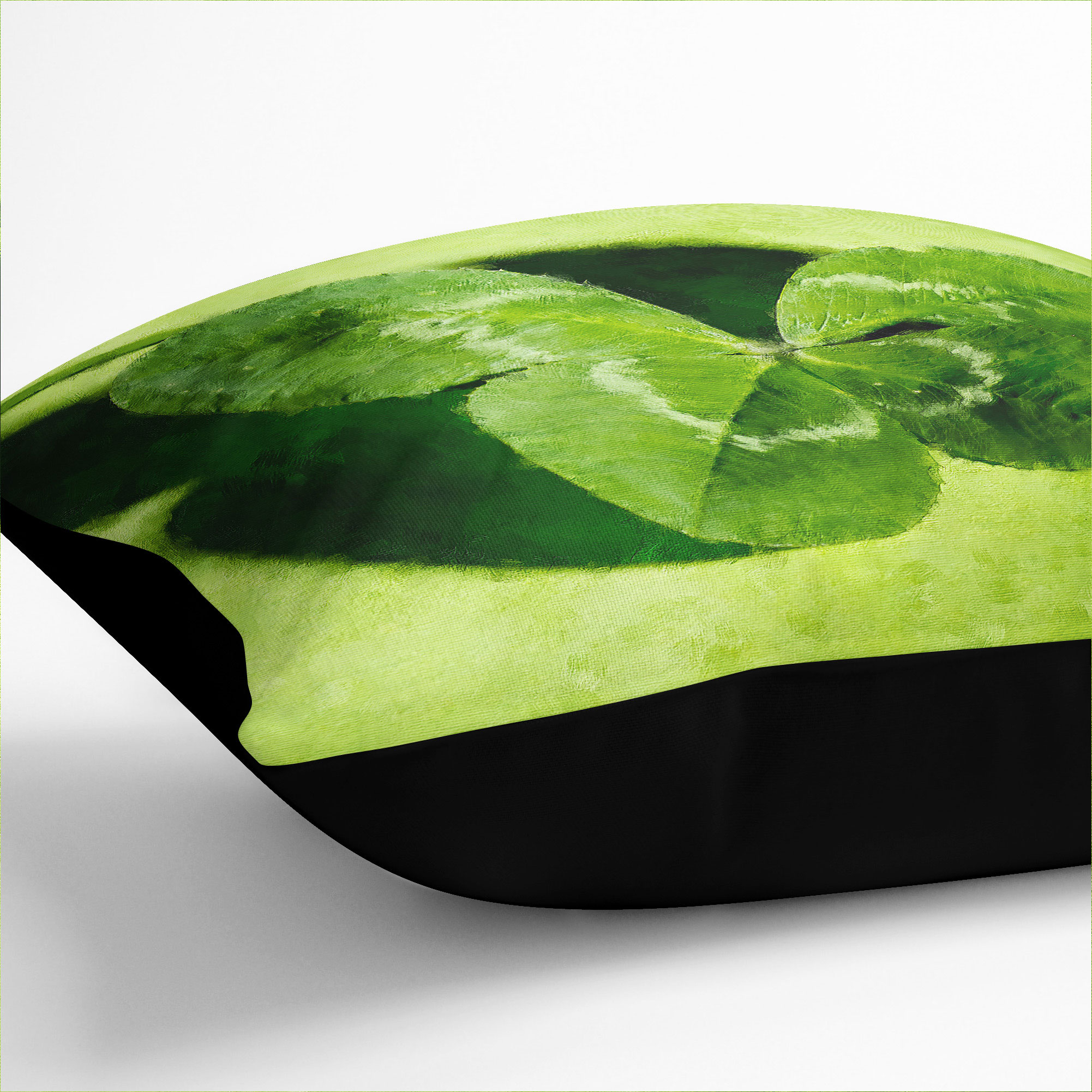 Funda de almohada rellena cojín irlandés trébol de cuatro hojas suave dispersión - Imagen 9 de 11