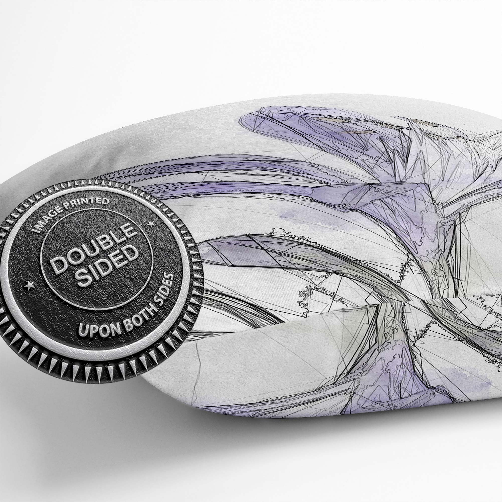 Cojín regordete lila flor de lirio en flor en dispersión funda de almohada llena - Imagen 12 de 12