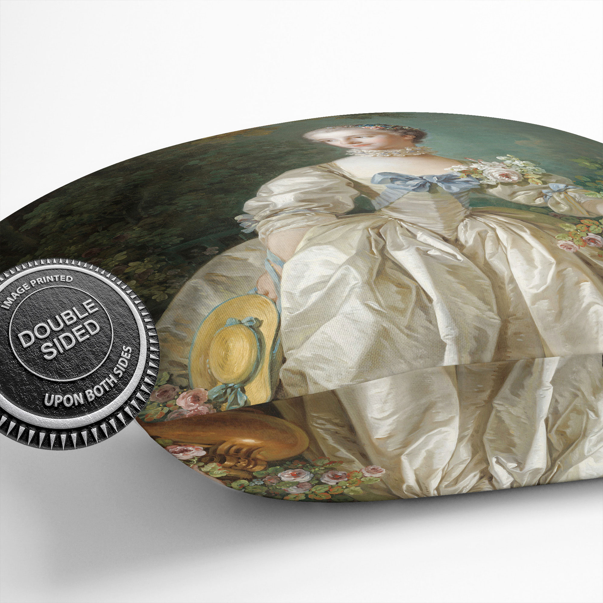 Plump Kissen Madame Bergeret Francois Boucher Dekokissenbezug gefüllt - Bild 11 von 11