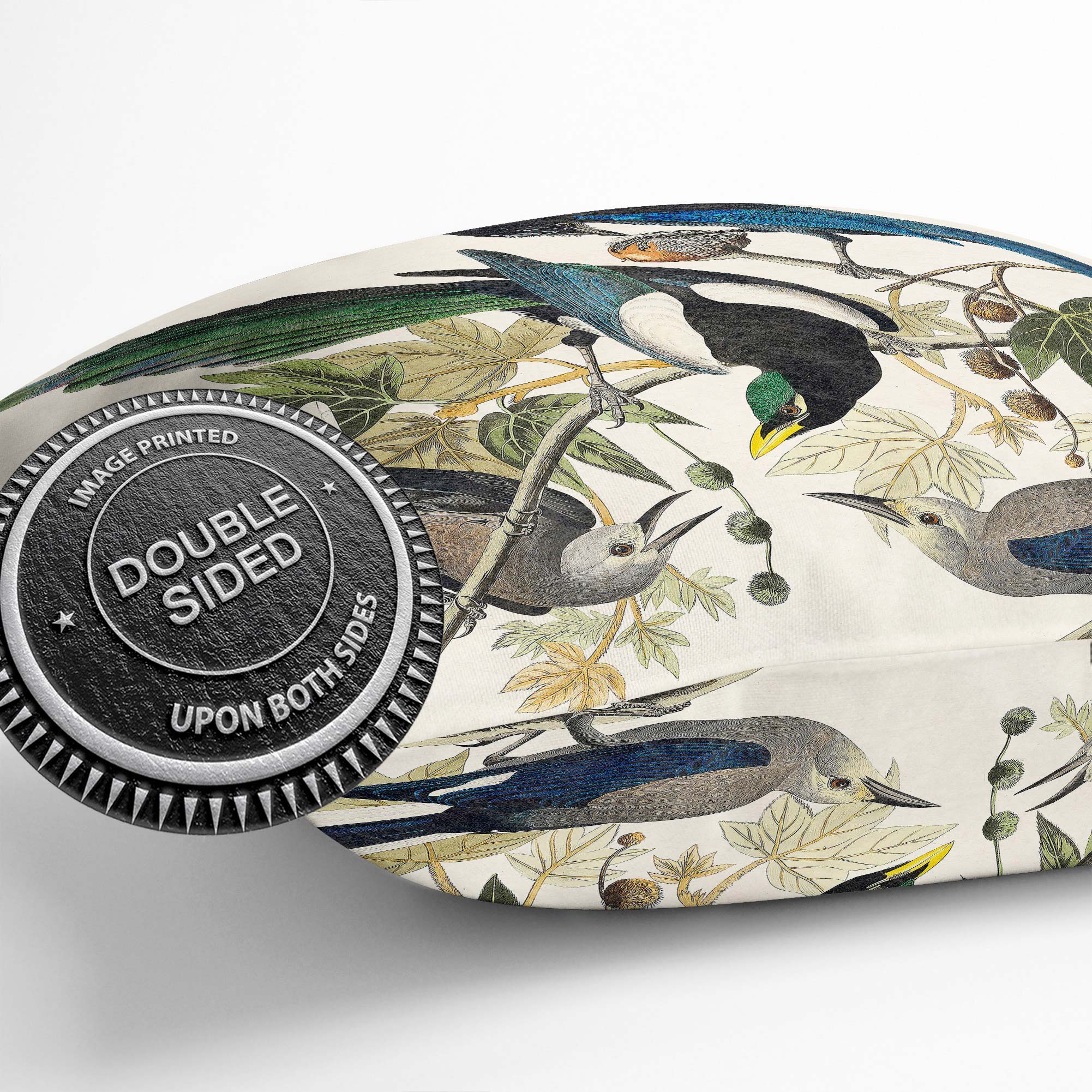Plump Cushion Magpie, Crow & Jay Birds John James Audubon Scatter Throw Pillow - Picture 12 of 12