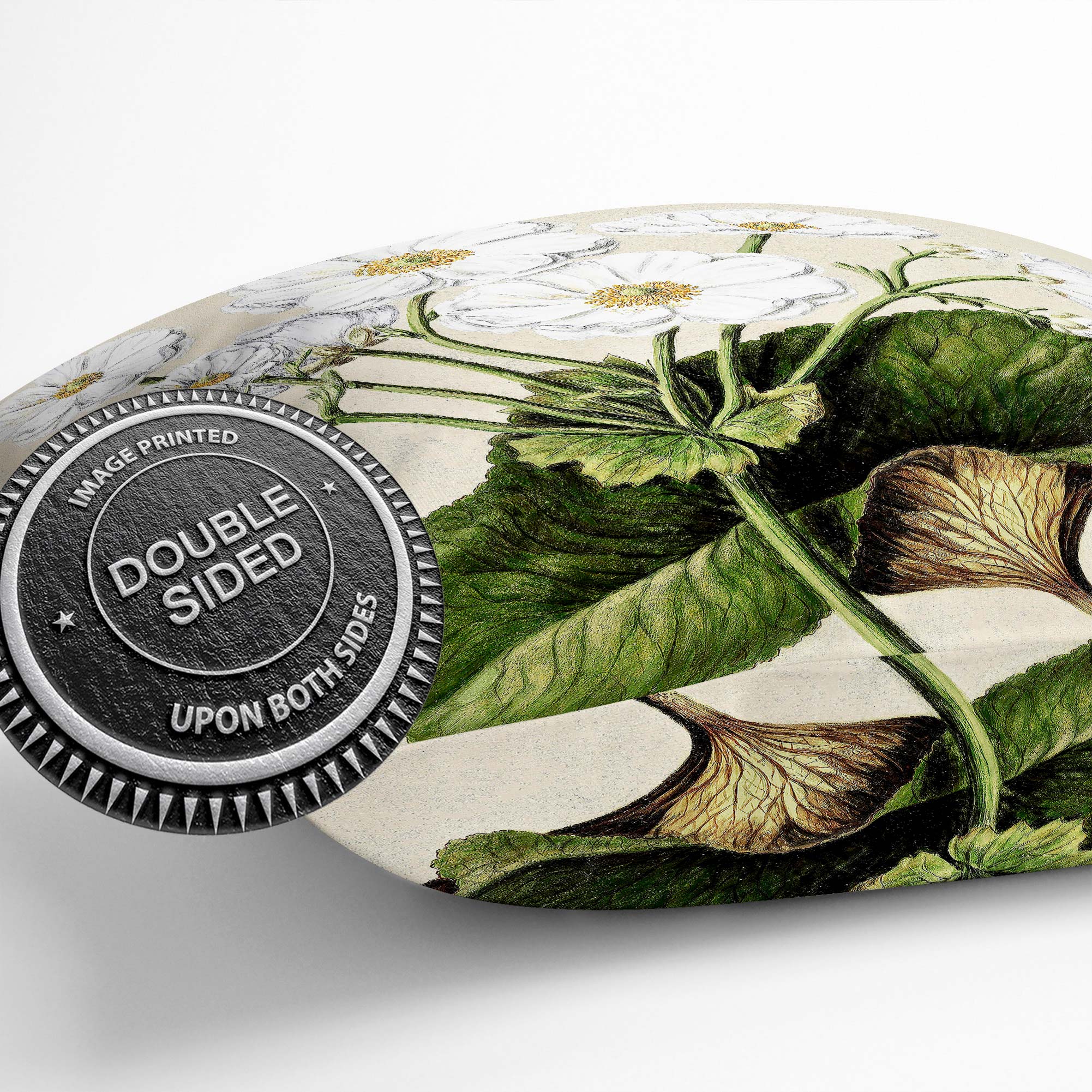 Plump Cushion Mountain Lily Flowers Vintage Sarah Featon Scatter Throw Pillow - Photo 12/12