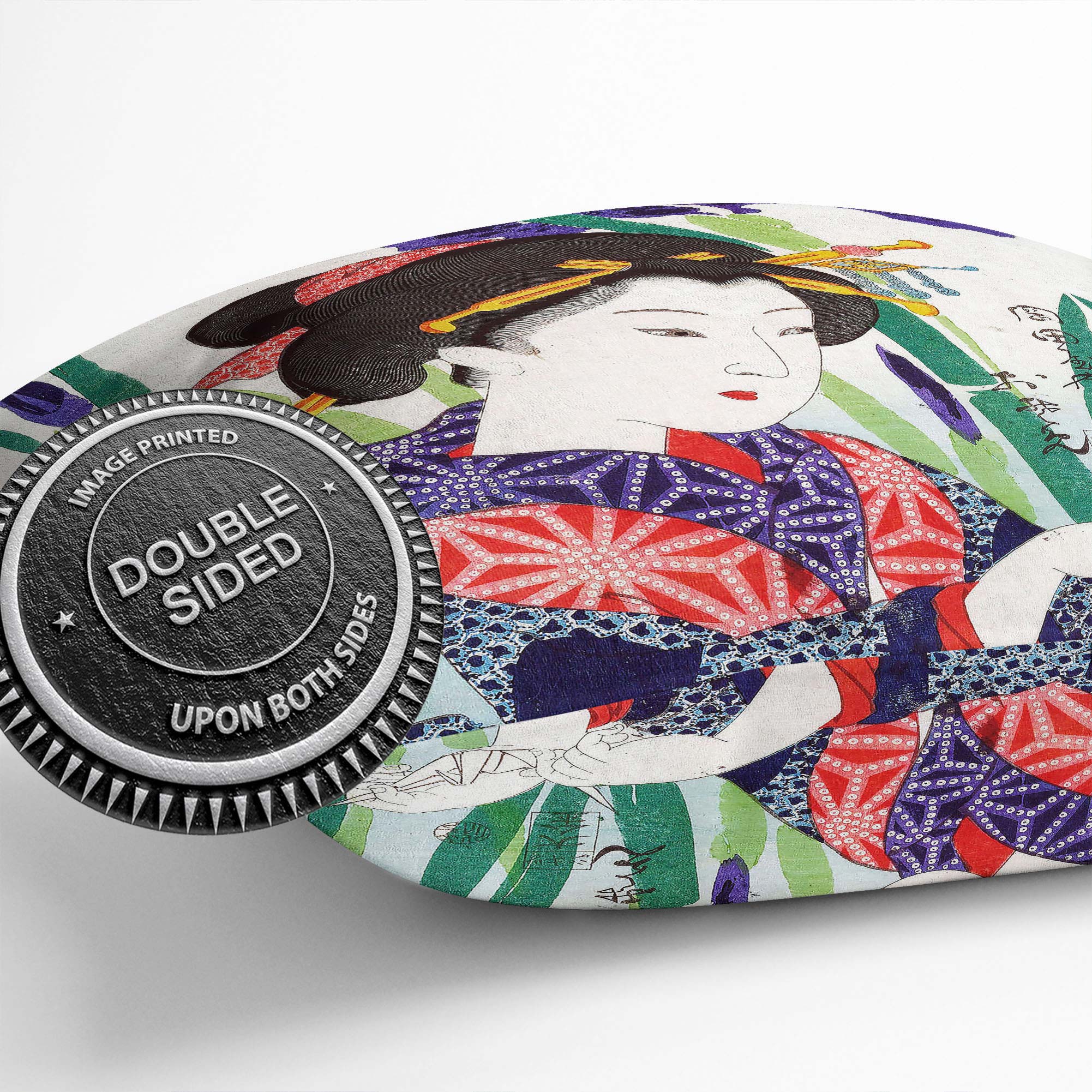 Plump Cushion Osome Tsukioka Yoshitoshi Soft Scatter Throw Pillow Cover Filled - Picture 10 of 10