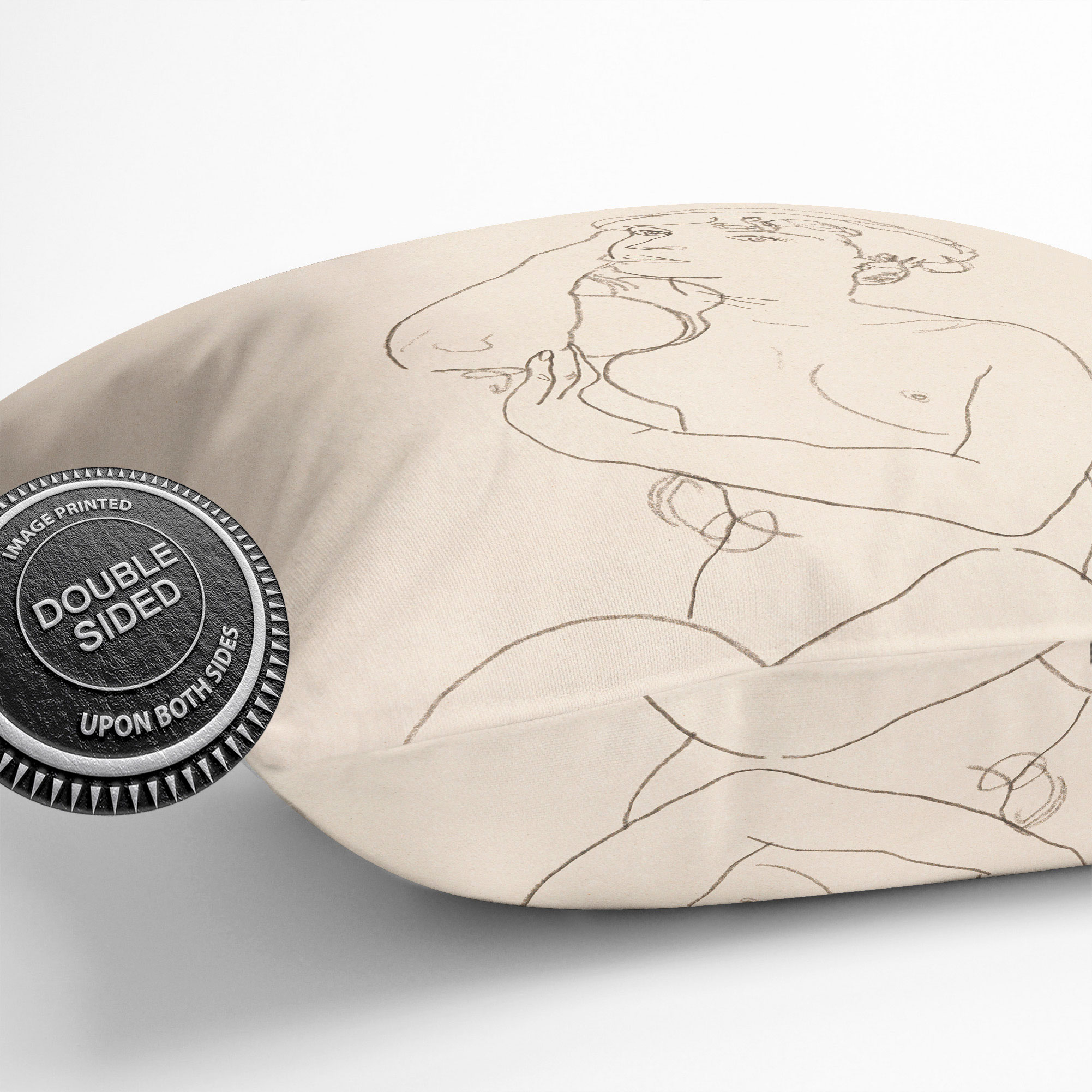 Plump Cushion Study Of A Naked Woman Vol.3 Egon Schiele Scatter Throw Pillow - Imagen 11 de 11