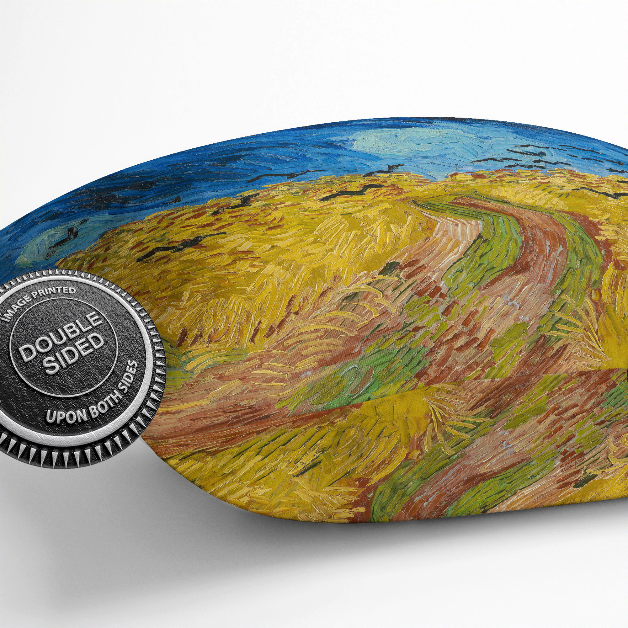 Plump Kissen Weizenfeld mit Krähen Vincent Van Gogh Dekokissenbezug - Bild 11 von 11