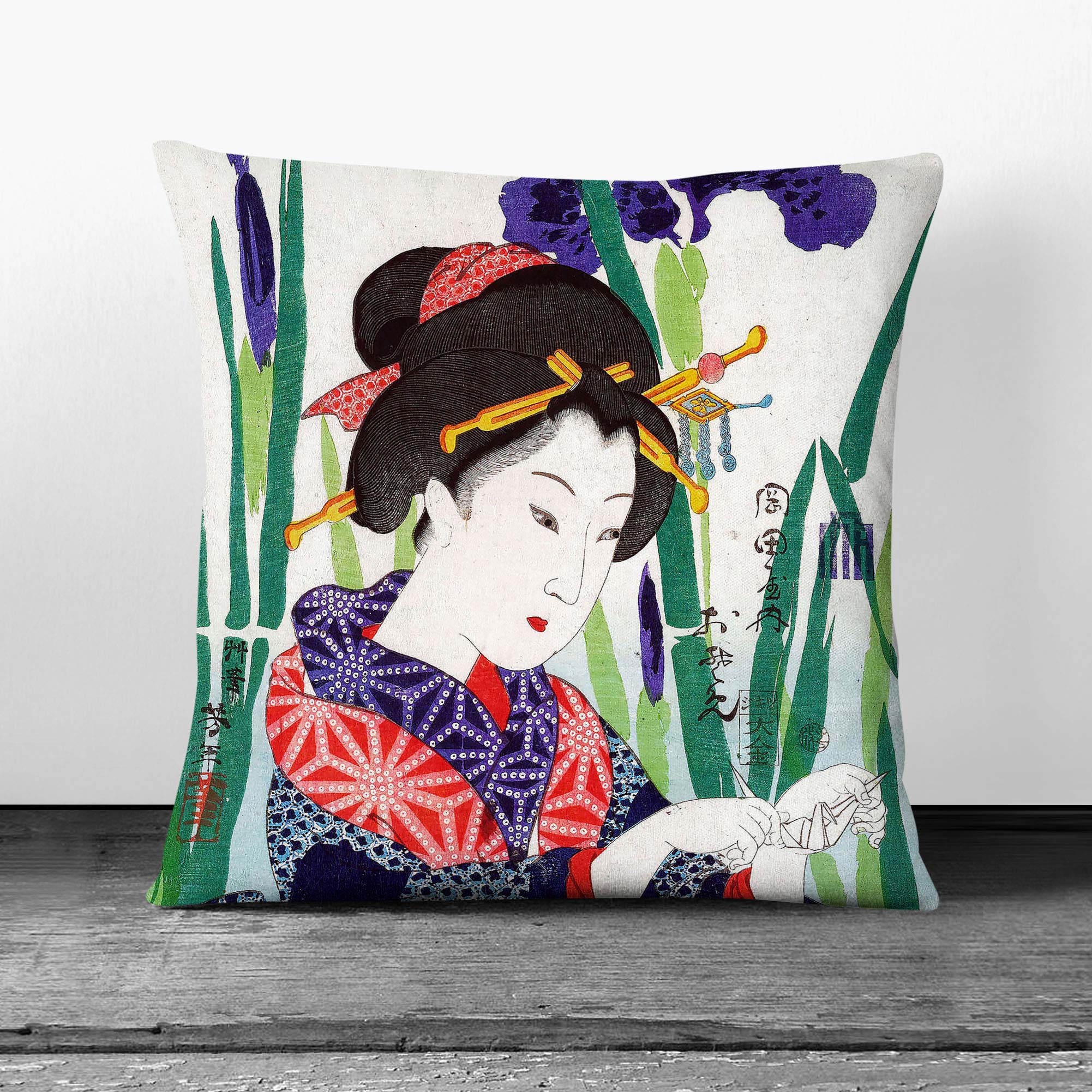 Plump Cushion Osome Tsukioka Yoshitoshi Soft Scatter Throw Pillow Cover Filled - Picture 3 of 10