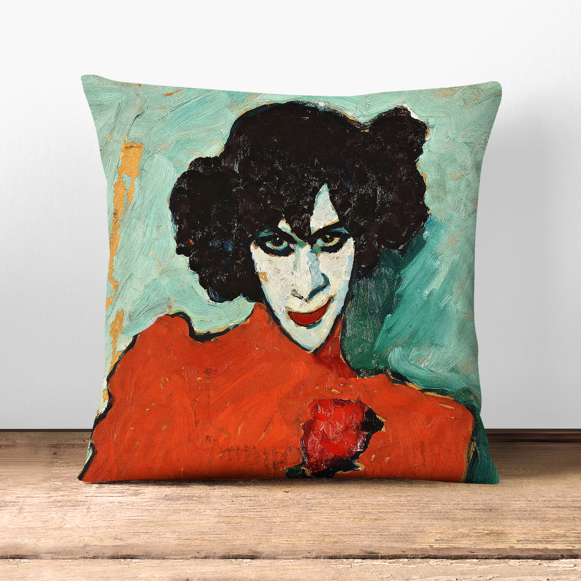 Plump Cushion Portrait Of The Dancer Alexej Von Jawlensky Scatter Throw Pillow - Picture 4 of 11