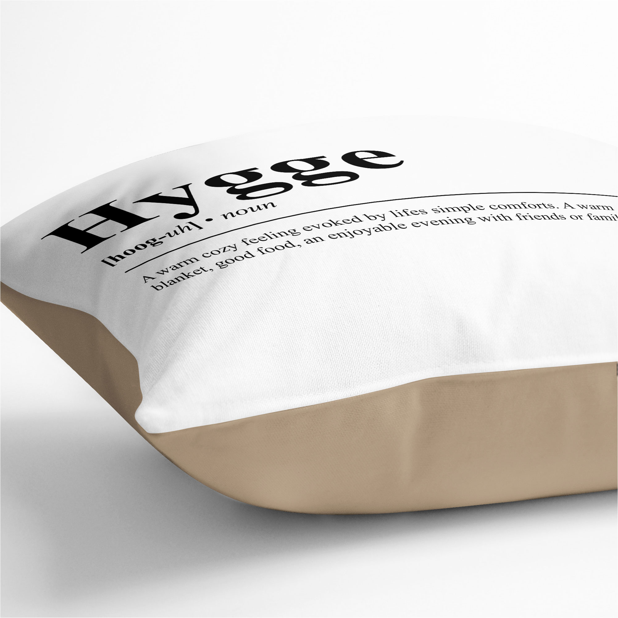Plump Kissen Hygge Typografie Weich Dekokissenbezug Kissenhülle Gefüllt - Bild 7 von 11