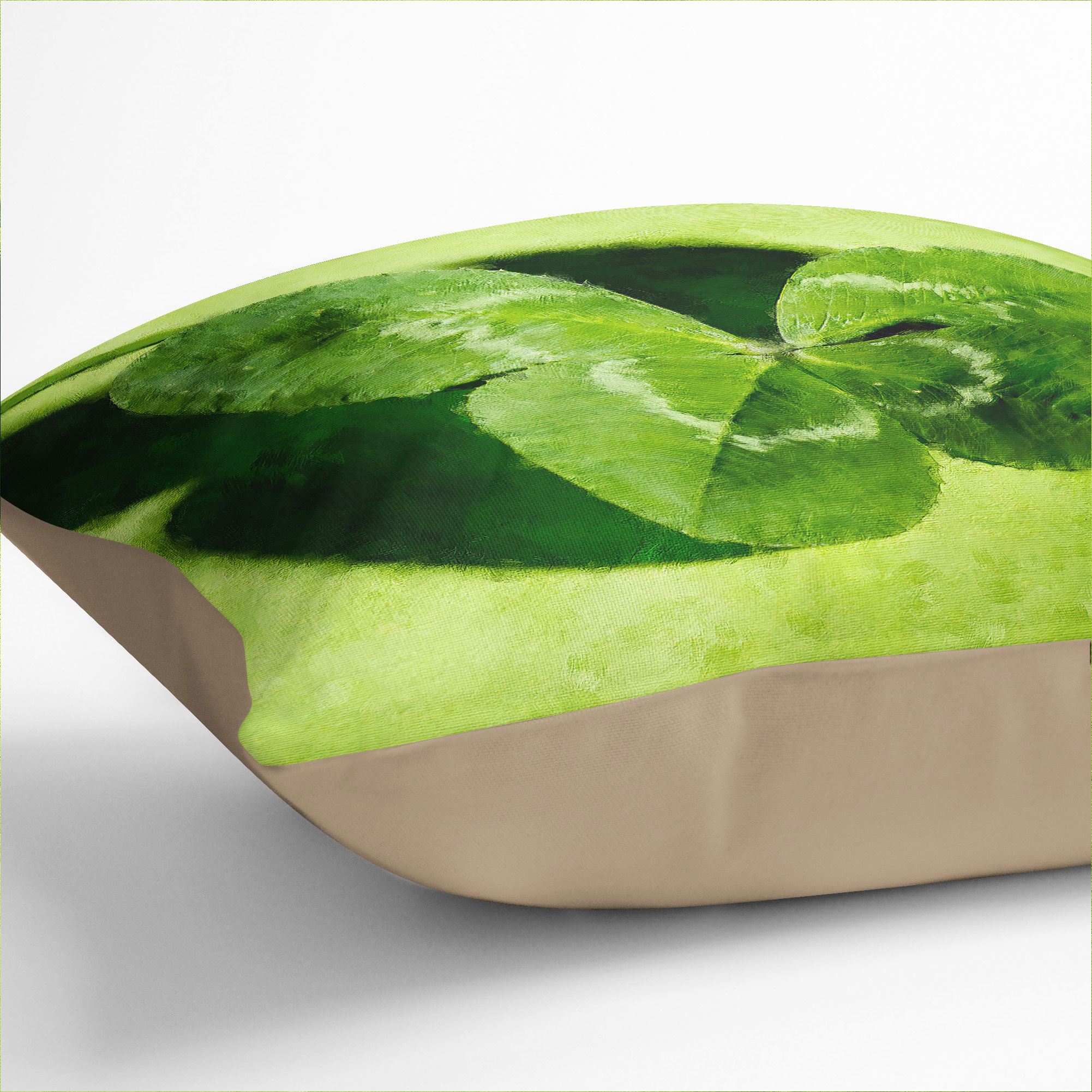 Funda de almohada rellena cojín irlandés trébol de cuatro hojas suave dispersión - Imagen 7 de 11