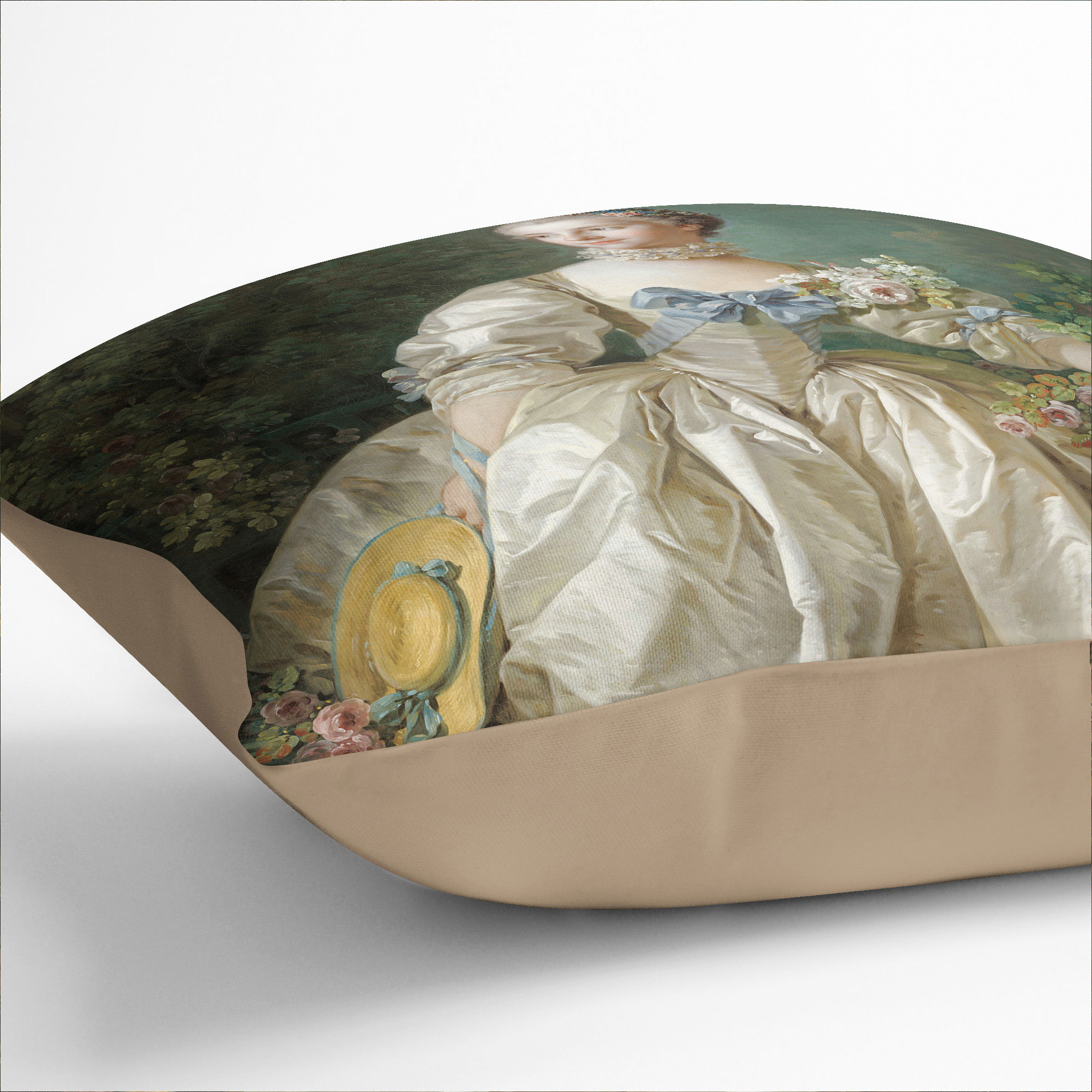Plump Kissen Madame Bergeret Francois Boucher Dekokissenbezug gefüllt - Bild 7 von 11