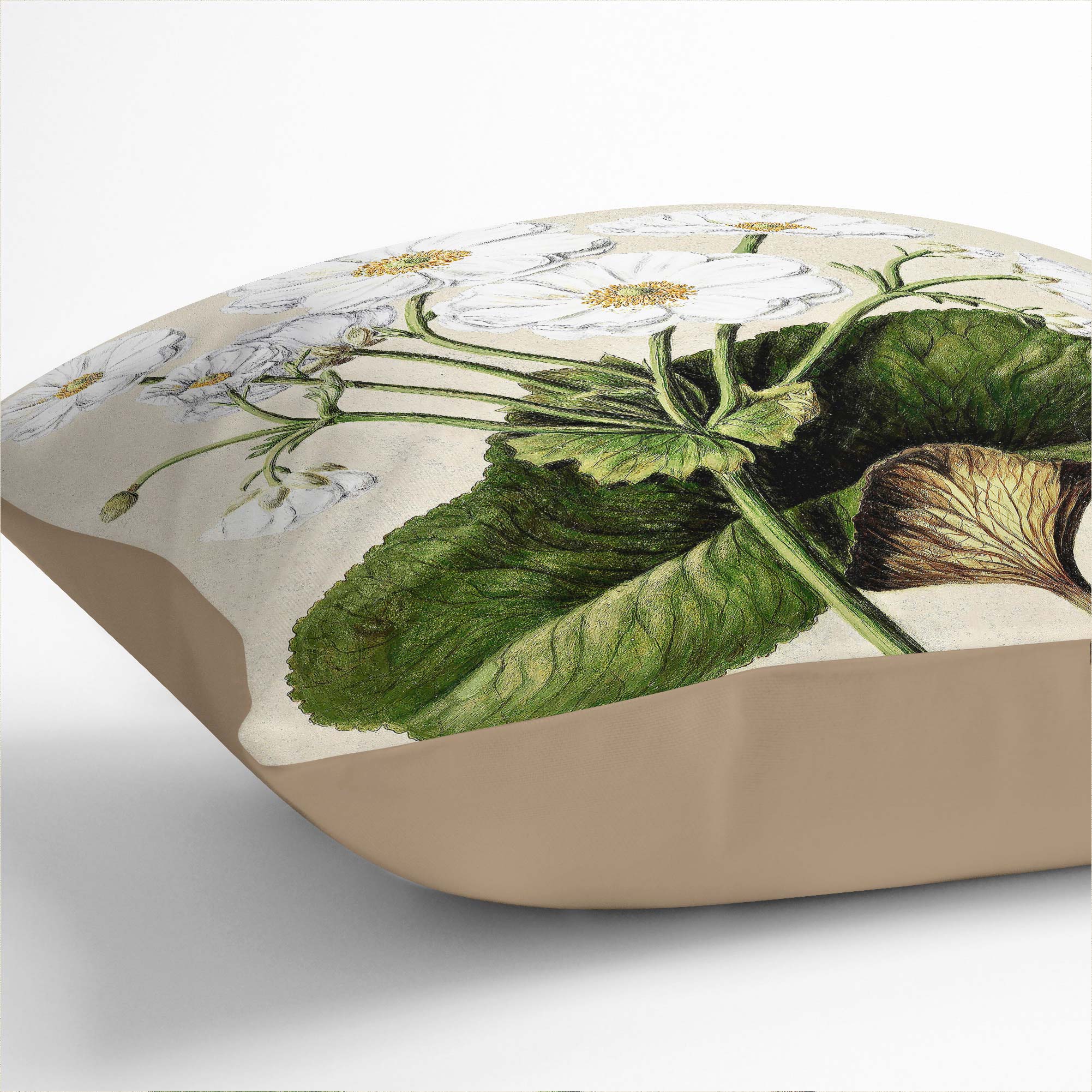 Plump Cushion Mountain Lily Flowers Vintage Sarah Featon Scatter Throw Pillow - Photo 8/12