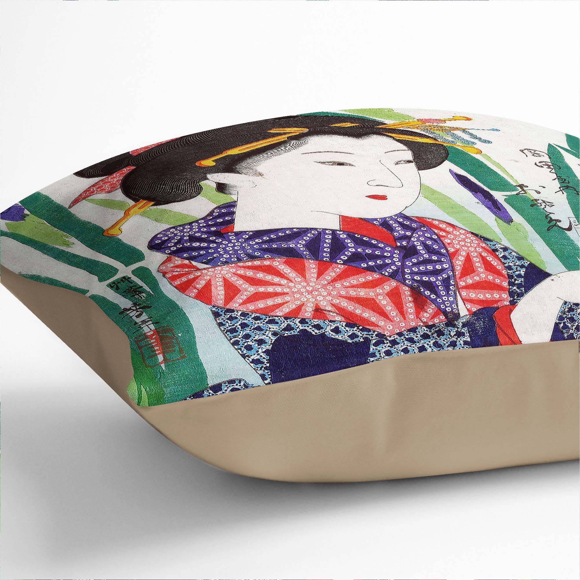 Plump Cushion Osome Tsukioka Yoshitoshi Soft Scatter Throw Pillow Cover Filled - Picture 6 of 10