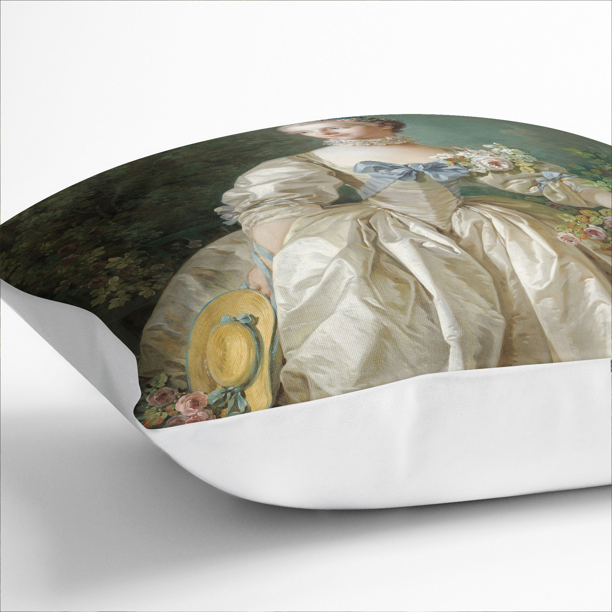 Plump Kissen Madame Bergeret Francois Boucher Dekokissenbezug gefüllt - Bild 5 von 11