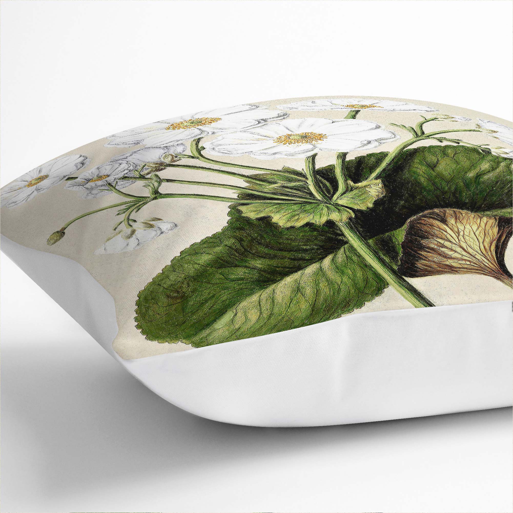Plump Cushion Mountain Lily Flowers Vintage Sarah Featon Scatter Throw Pillow - Photo 6/12