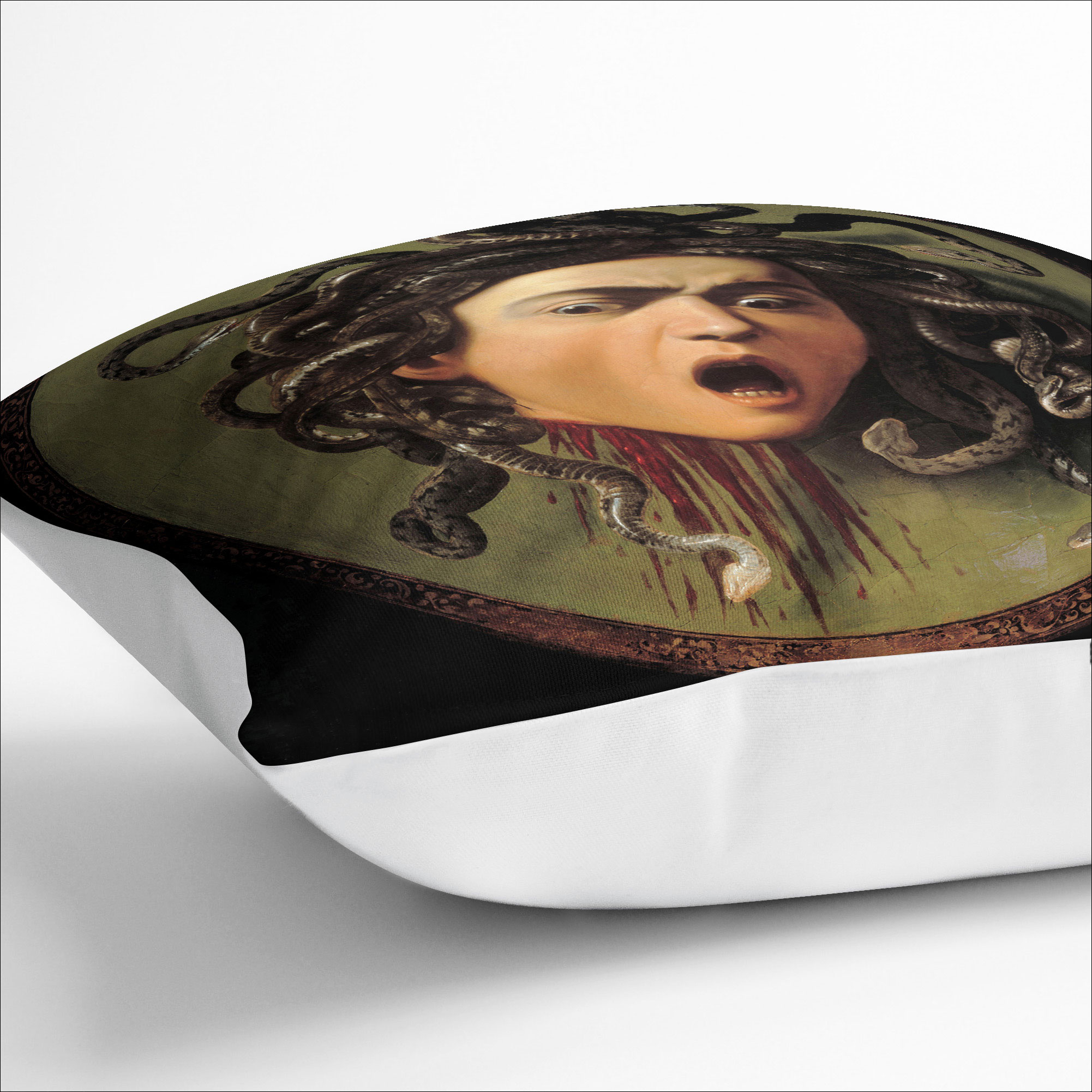 Plump Cushion The Head Of Medusa Caravaggio Scatter Throw Pillow Cover Filled - Picture 5 of 11